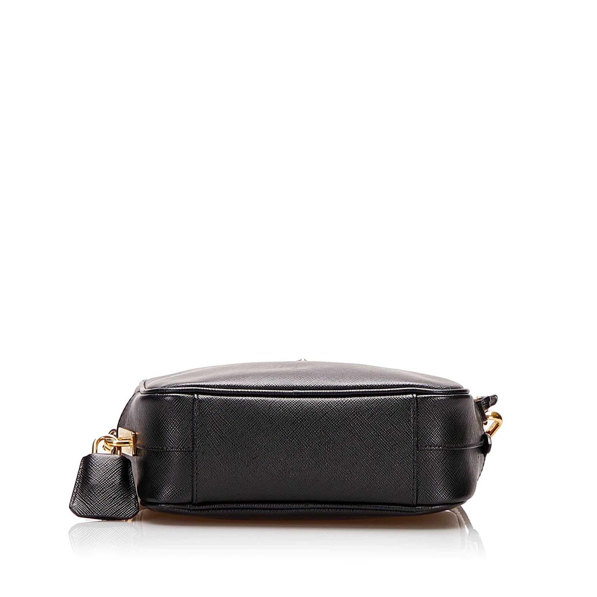 Prada Saffiano Lux Mini Camera Bag (SHG-35531)