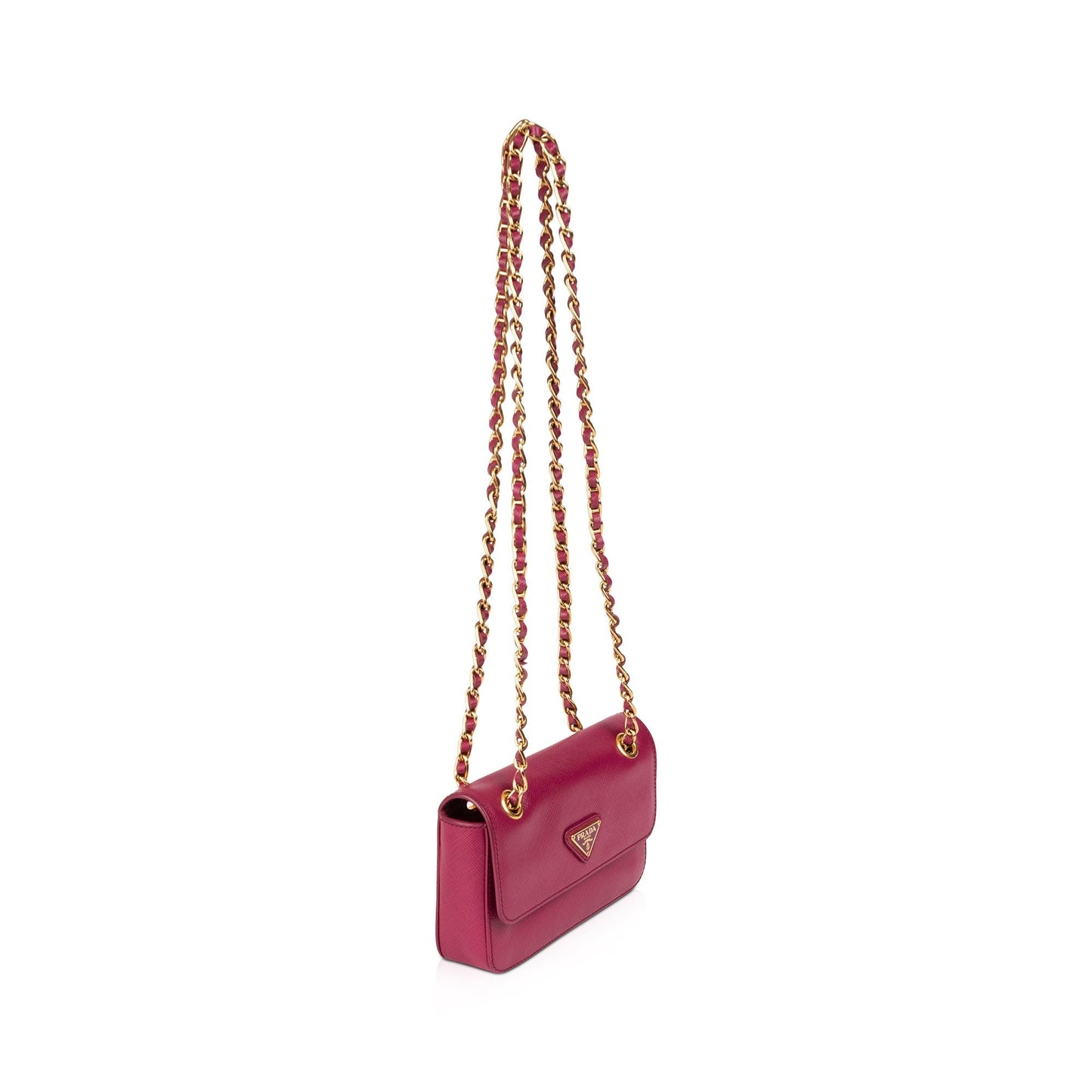 Prada Saffiano Lux Mini Flap Bag