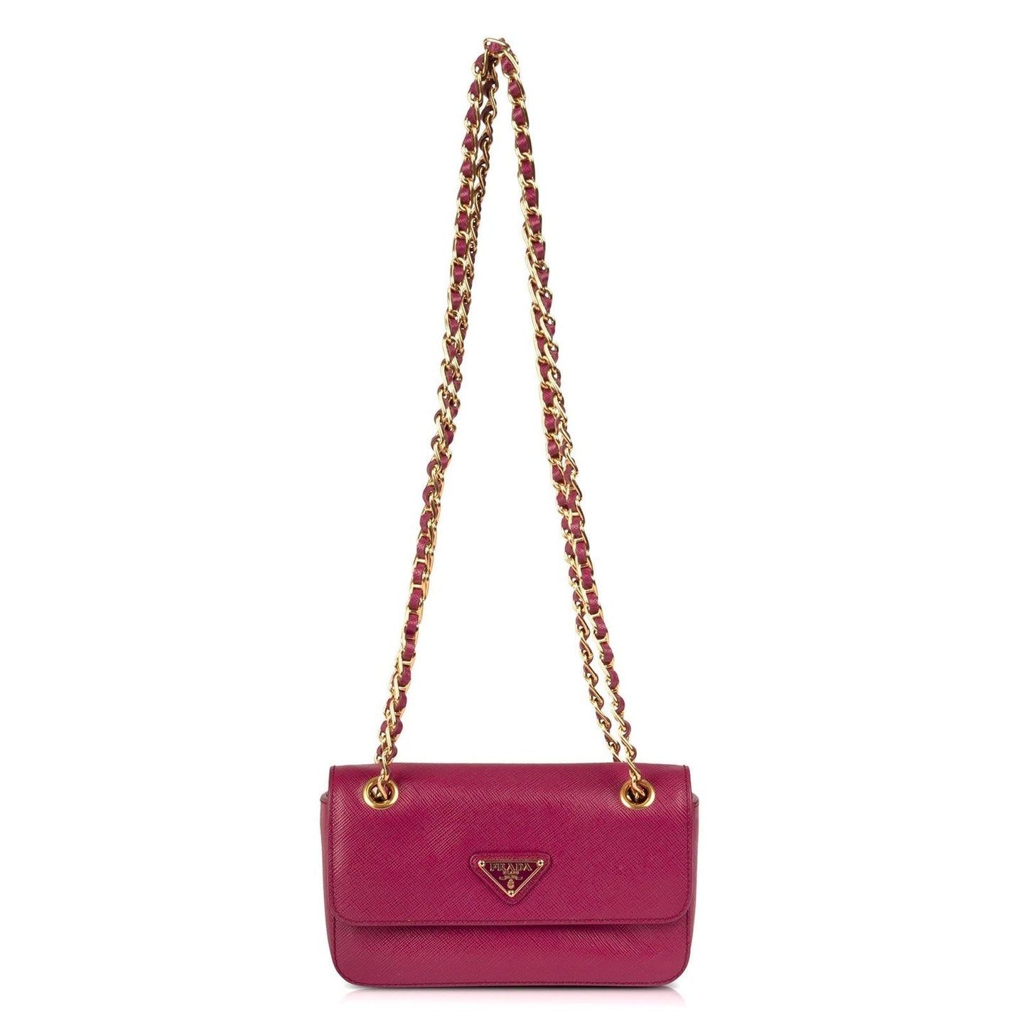 Prada Saffiano Lux Mini Flap Bag