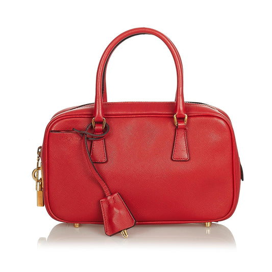 Prada Saffiano Lux Mini Handbag (SHG-25749)