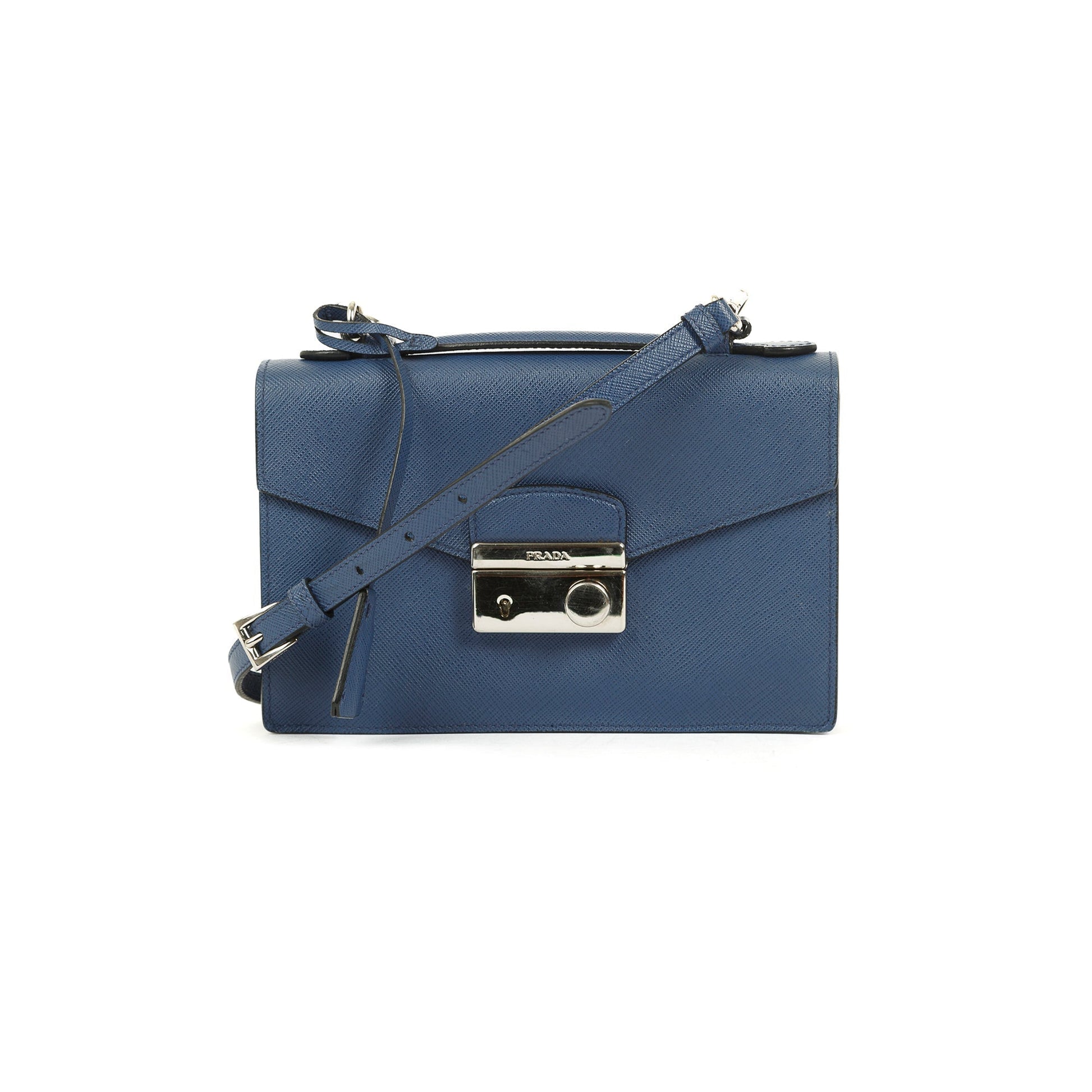 Prada Saffiano Lux Mini Sound Crossbody Bag