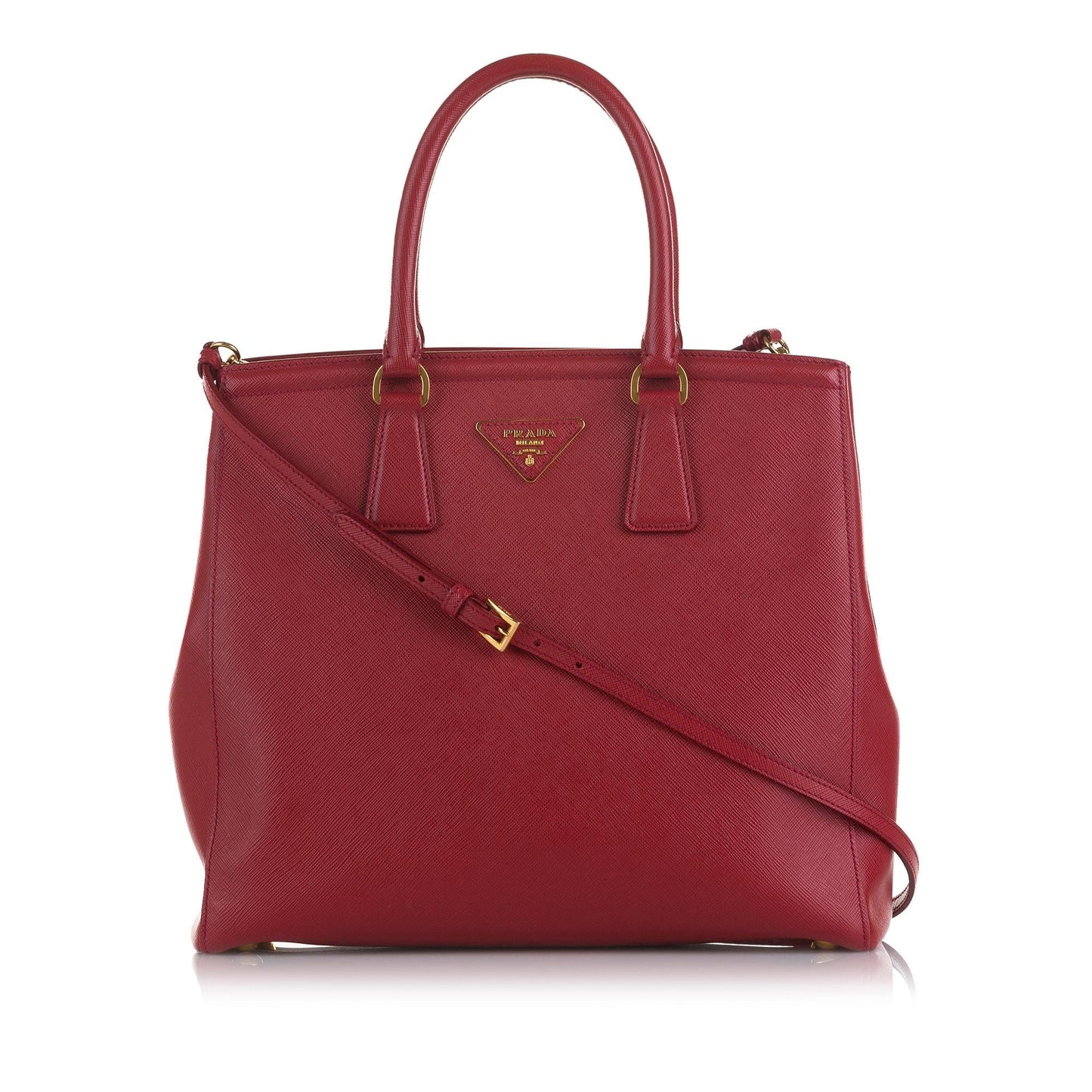 Prada Saffiano Lux Parabole Satchel (SHG-Y1ZtNH)