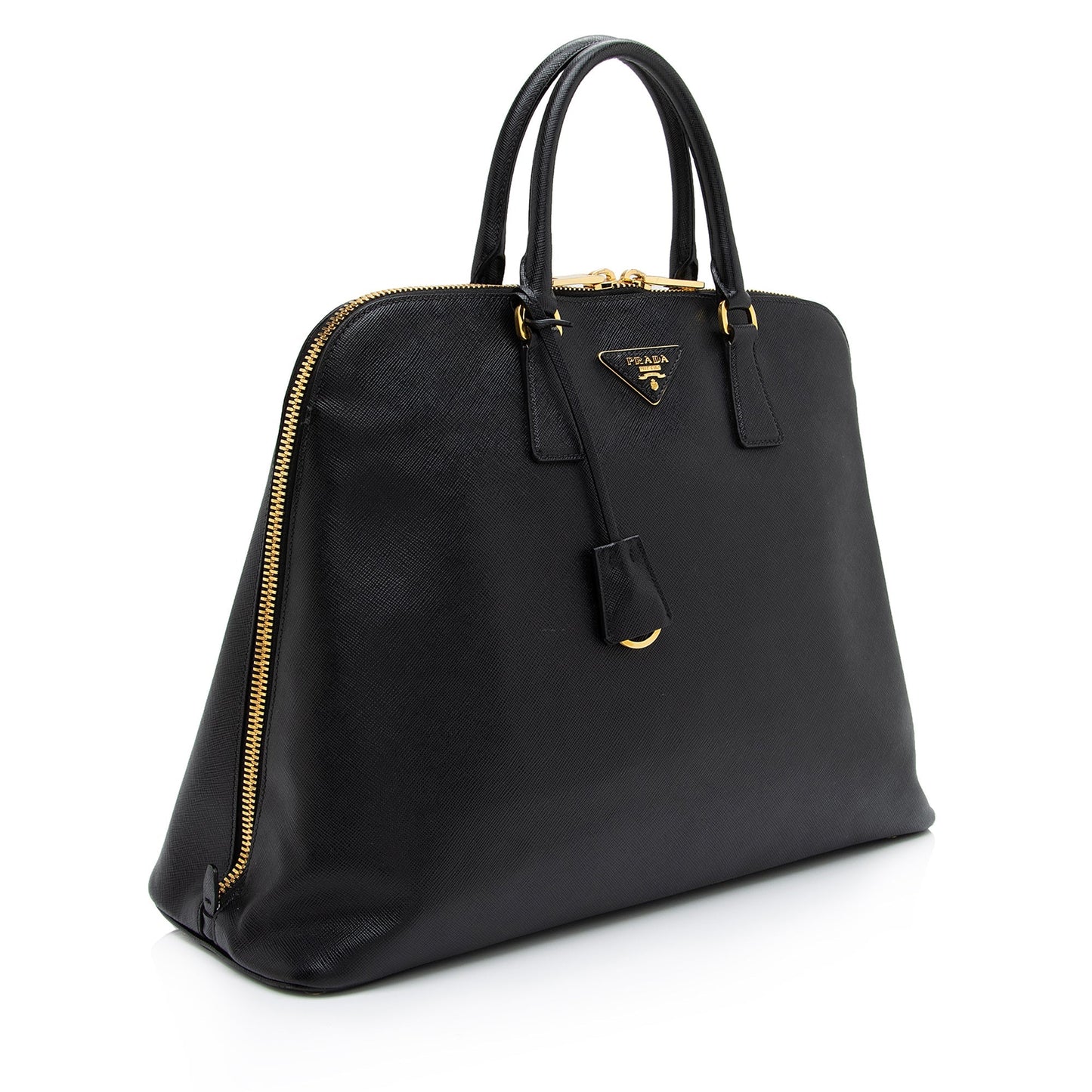 Prada Saffiano Lux Promenade Large Satchel (SHF-V0lAjx)