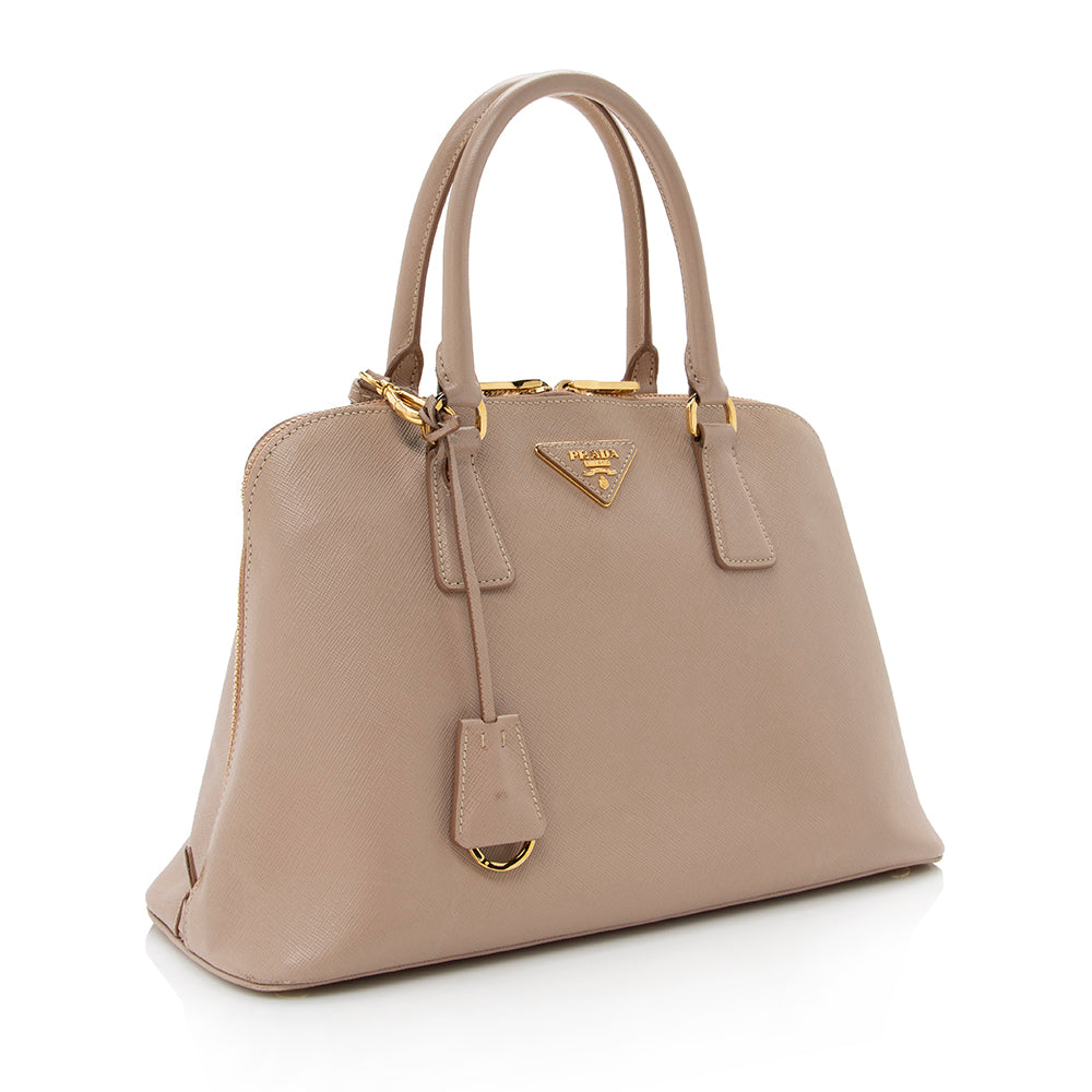 Prada Saffiano Lux Promenade Top Handle Satchel (SHF-15568)