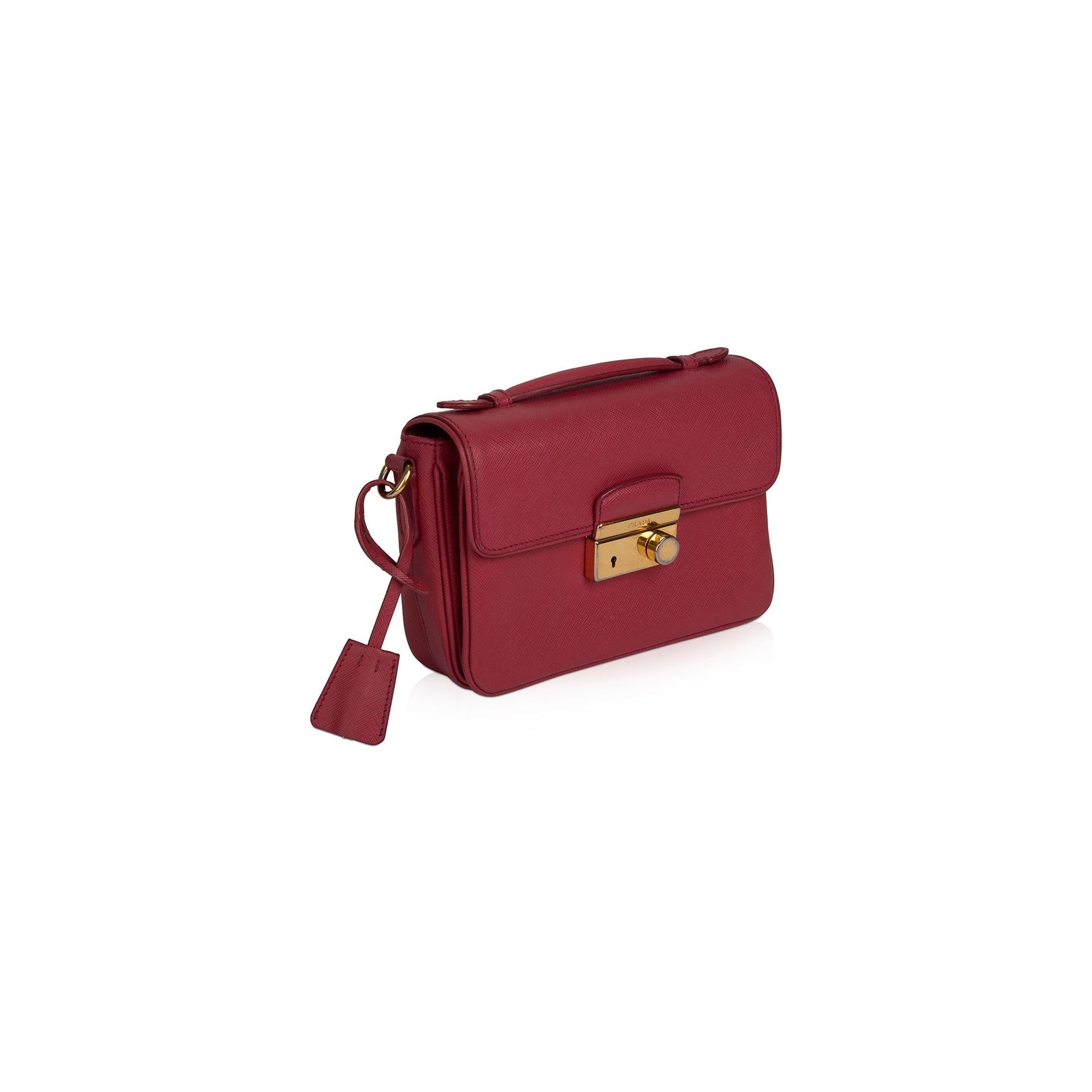 Prada Saffiano Lux Sound Crossbody Bag