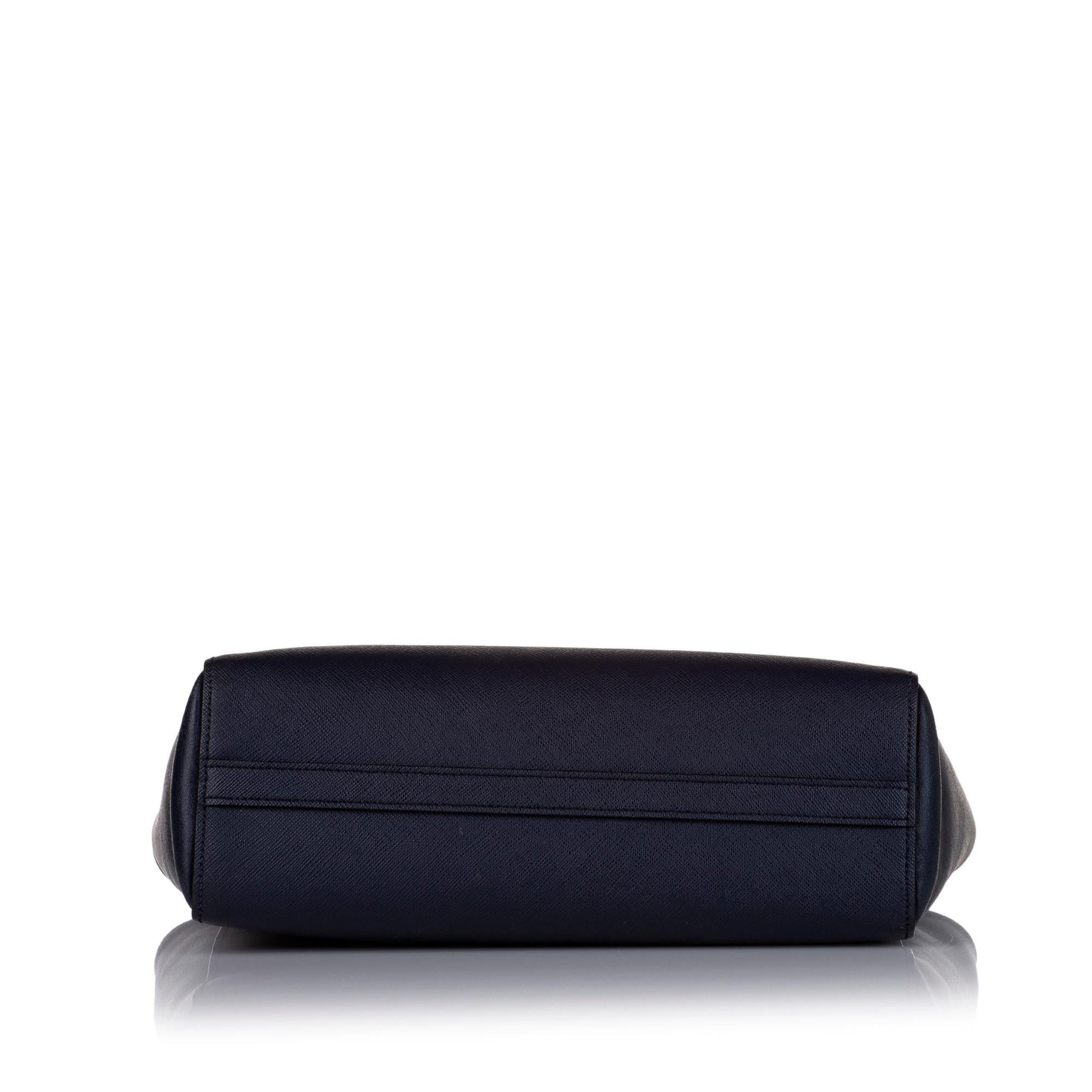 Prada Saffiano Lux & City Calf Zip Tote (SHG-34947)