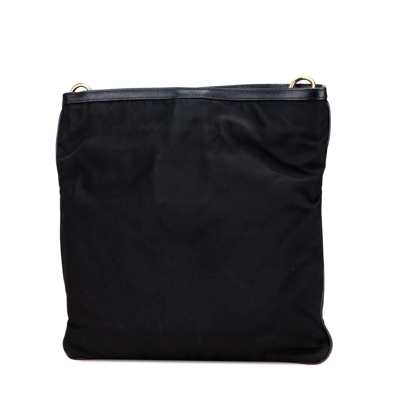 Prada Saffiano Trimmed Tessuto Snap Crossbody