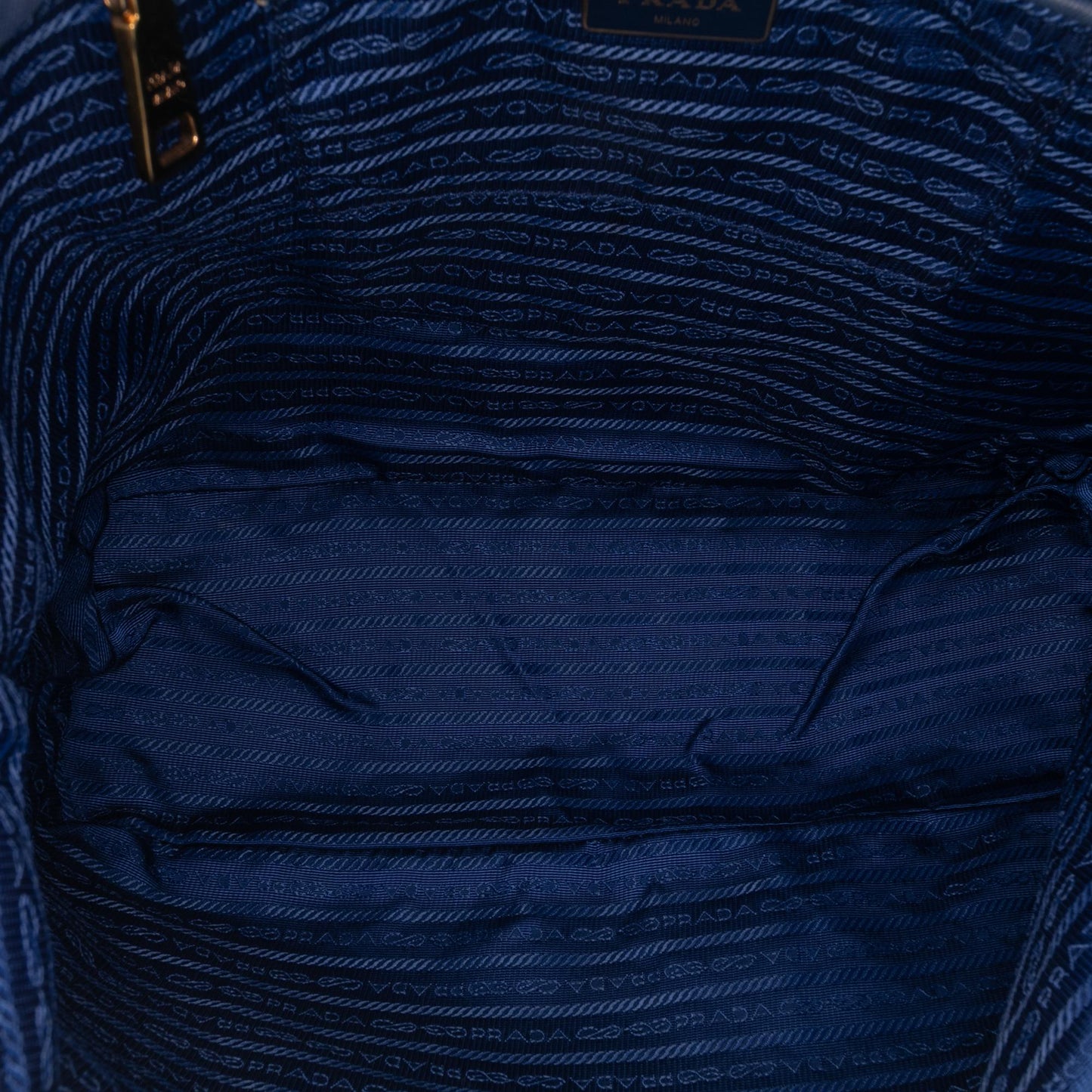 Prada Saffiano Trimmed Tessuto Tote