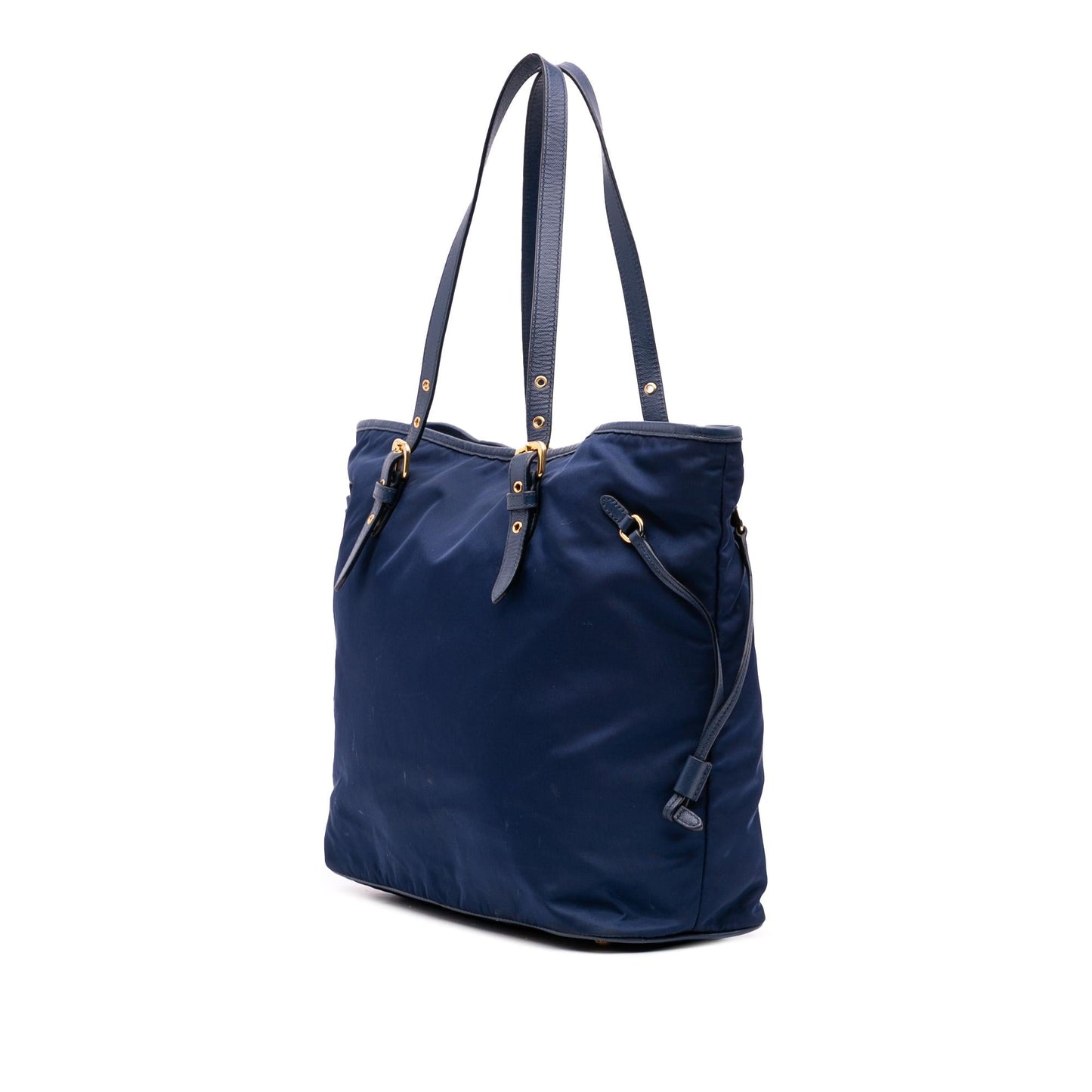 Prada Saffiano Trimmed Tessuto Tote