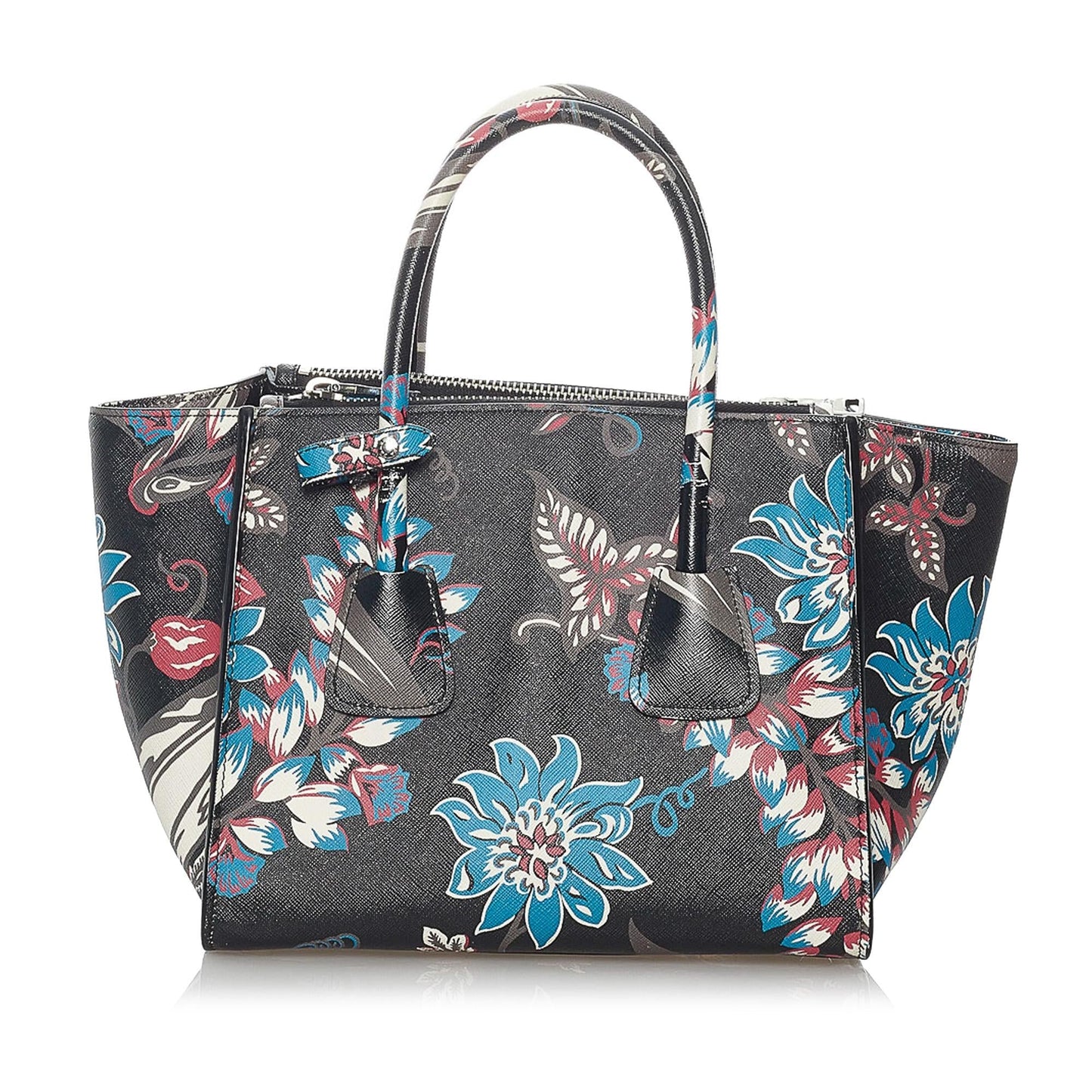 Prada Saffiano Twin Pocket Satchel (SHG-30213)