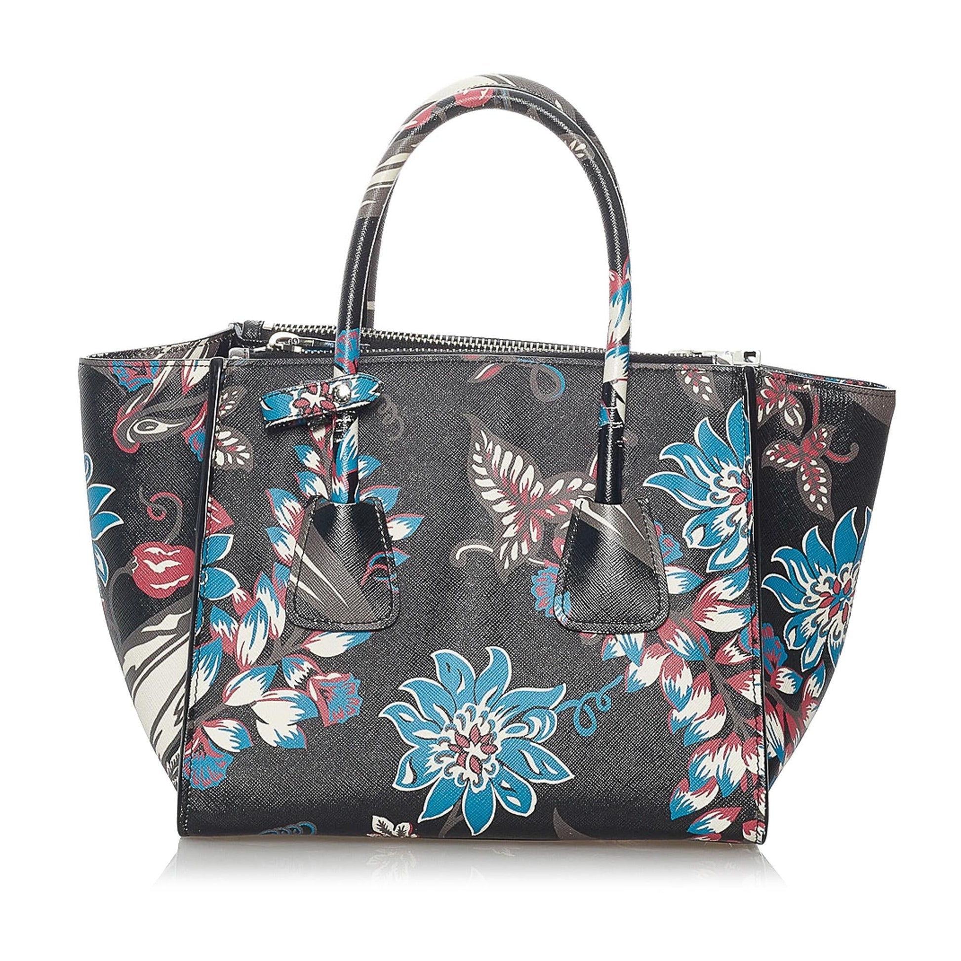 Prada Saffiano Twin Pocket Satchel (SHG-30213)