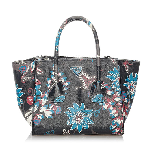 Prada Saffiano Twin Pocket Satchel (SHG-30213)