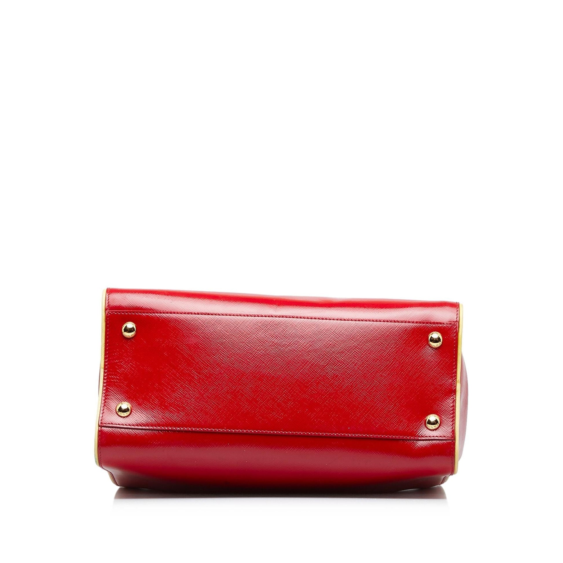 Prada Saffiano Vernice Satchel (SHG- )