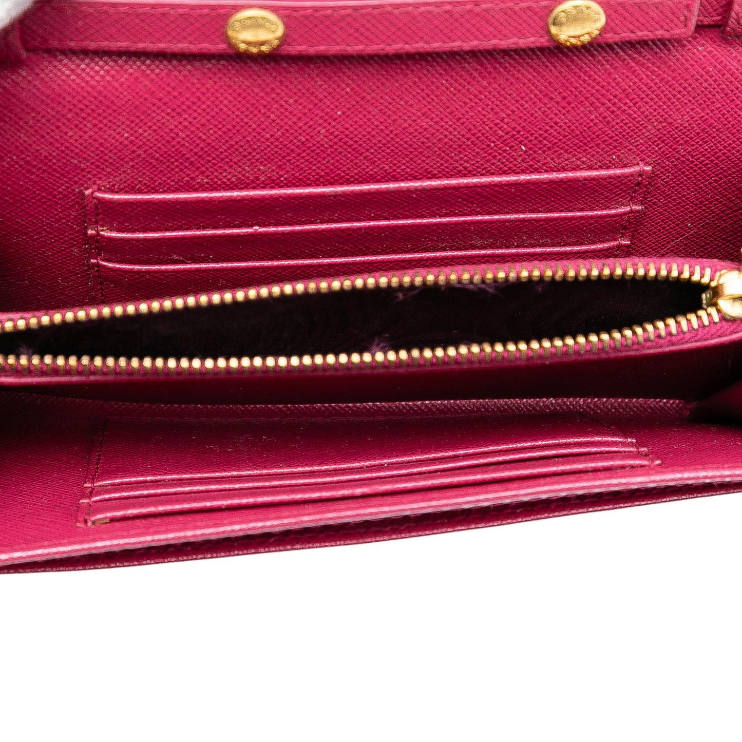 Prada Saffiano Wallet on Strap