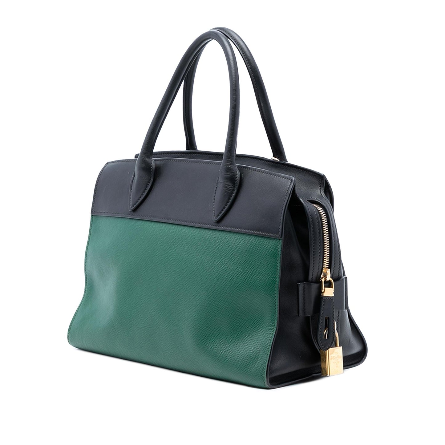 Prada Saffiano and City Calf Esplanade Satchel