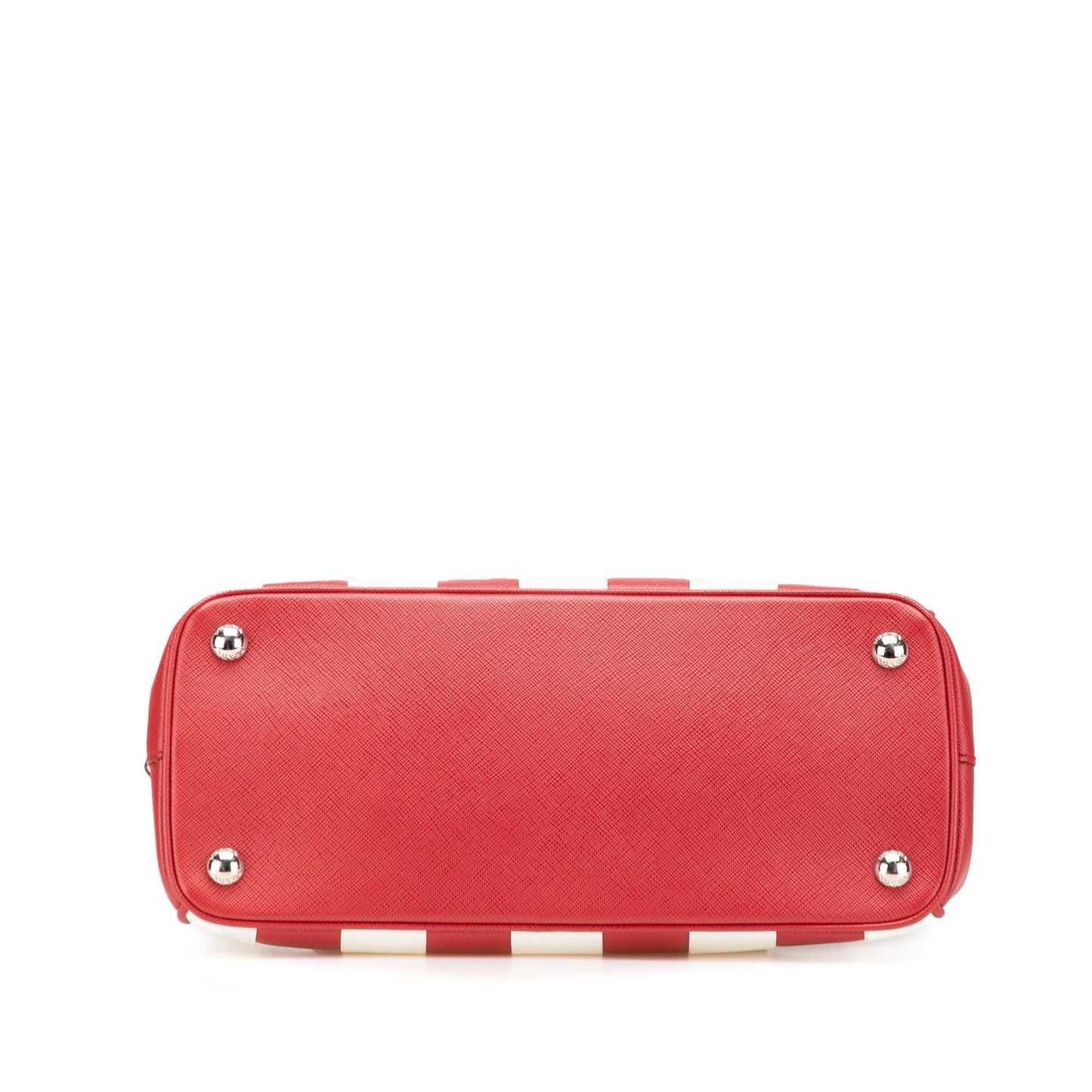 Prada Small Bicolor Saffiano Galleria Double Zip Satchel