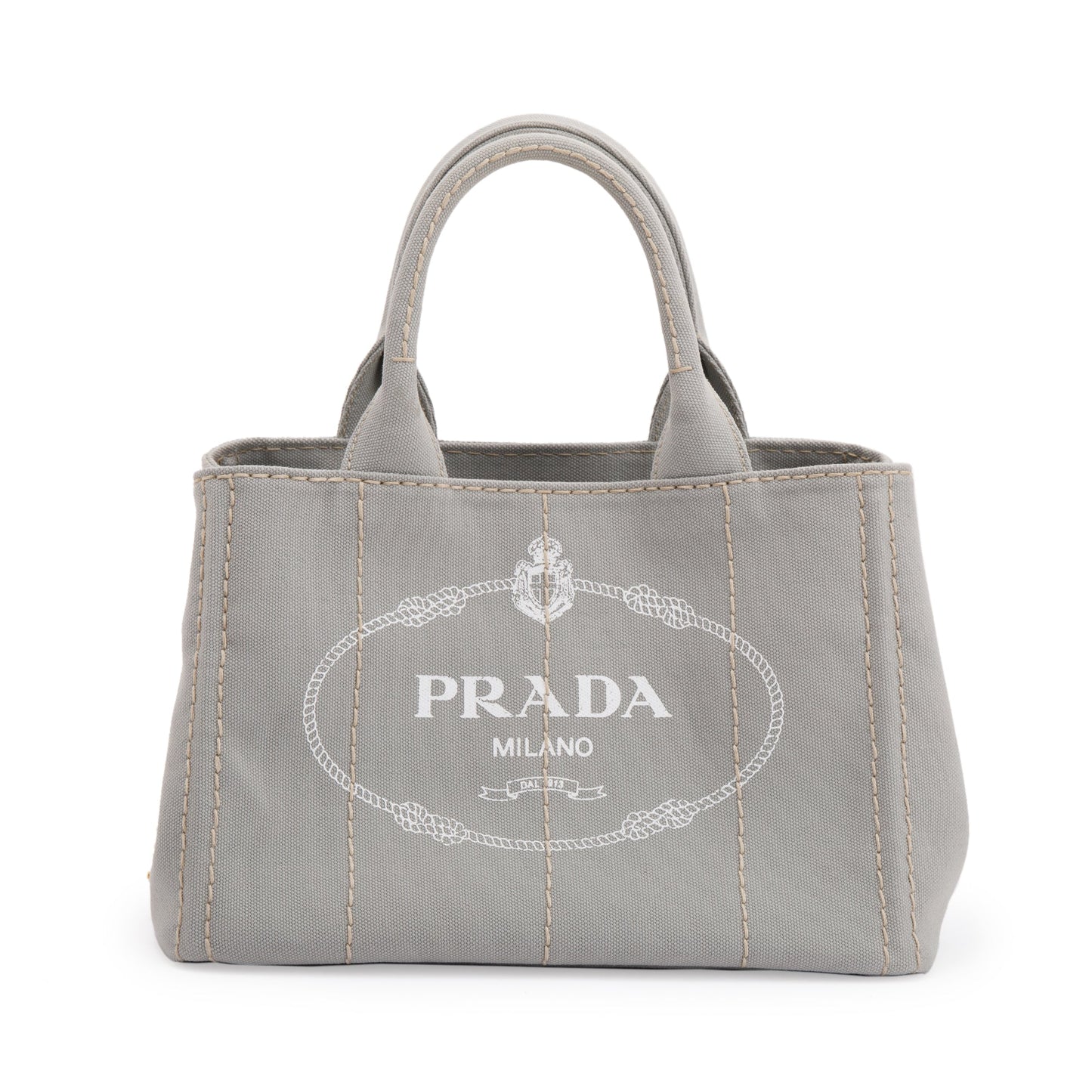 Prada Small Canapa Logo Tote