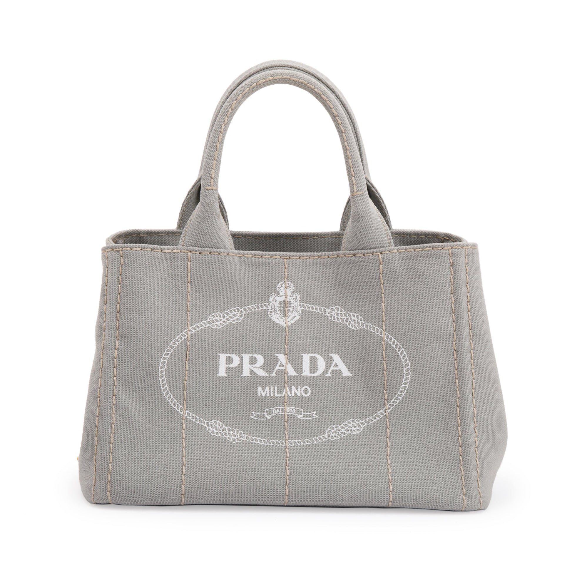 Prada Small Canapa Logo Tote