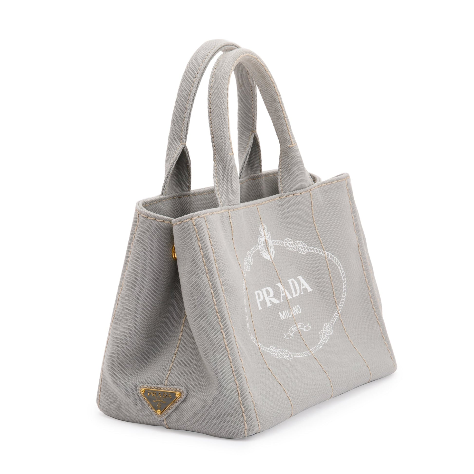 Prada Small Canapa Logo Tote
