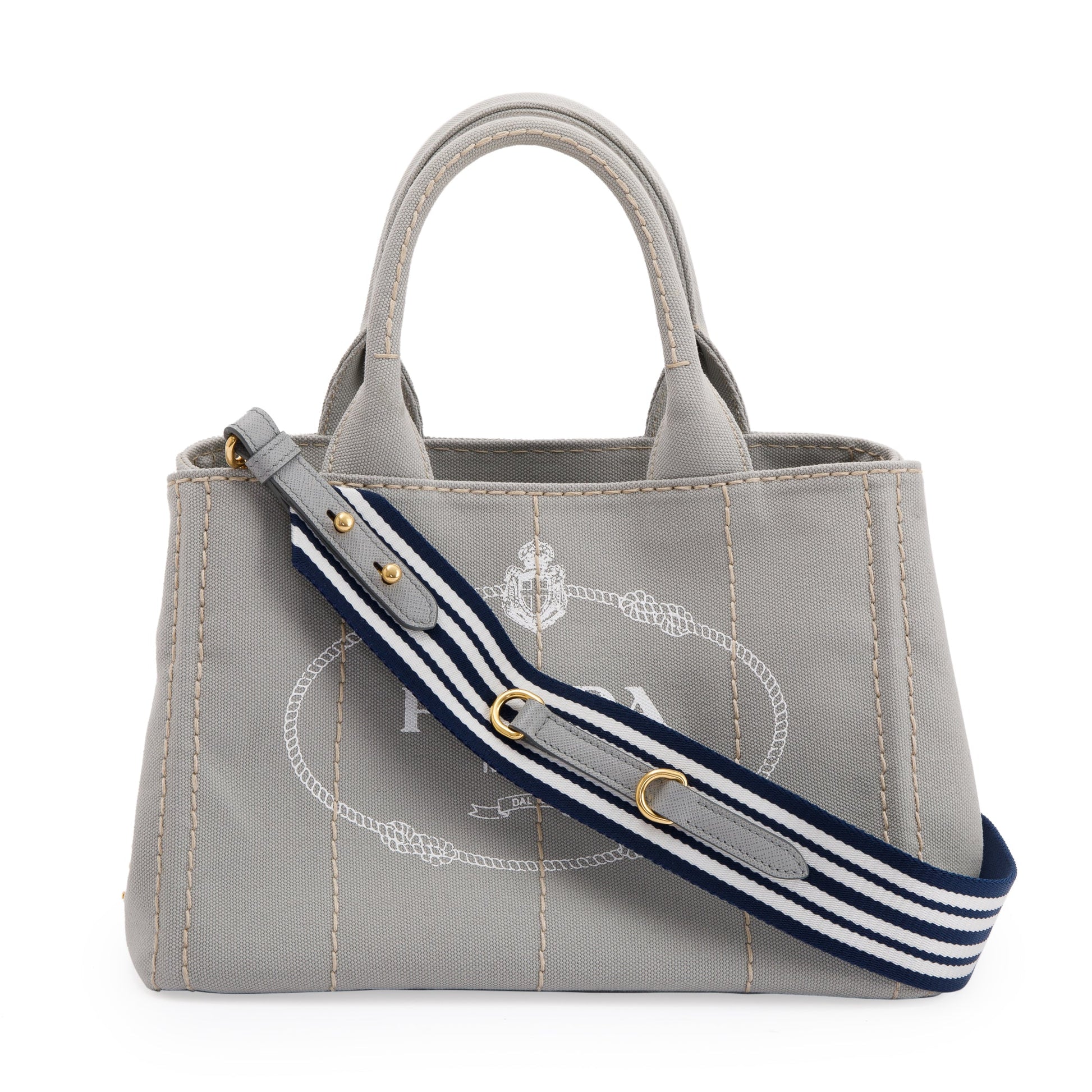 Prada Small Canapa Logo Tote