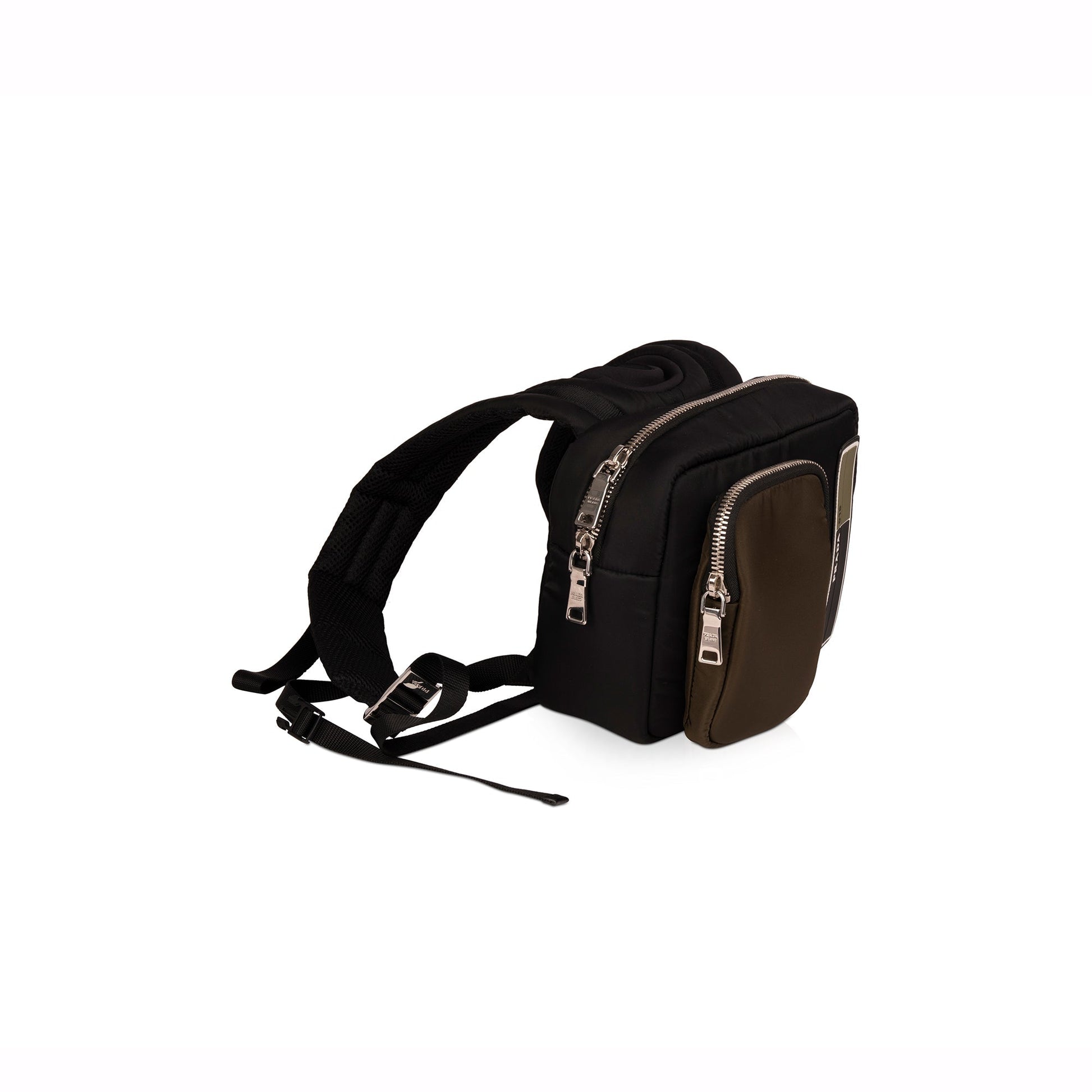 Prada Small Logo Patch Tessuto Nylon Backpack