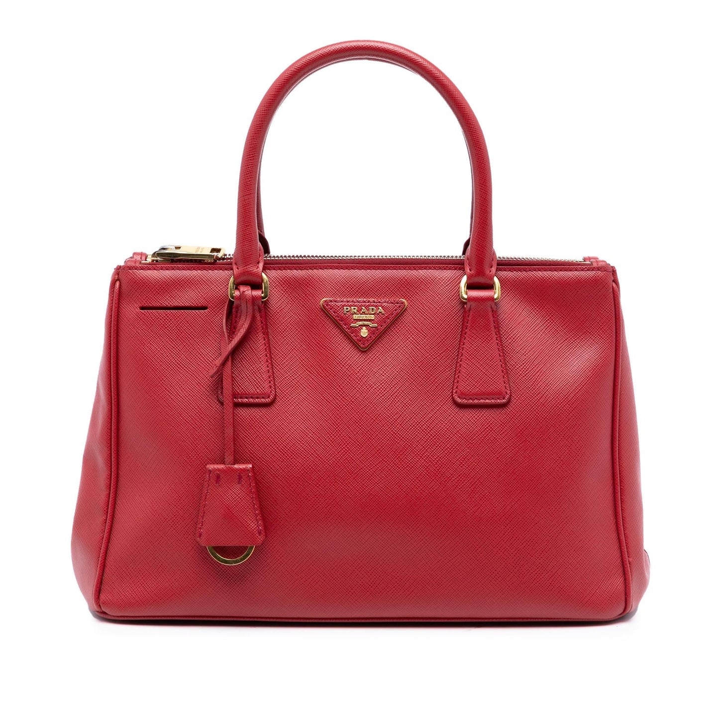 Prada Small Saffiano Lux Galleria Double Zip Satchel