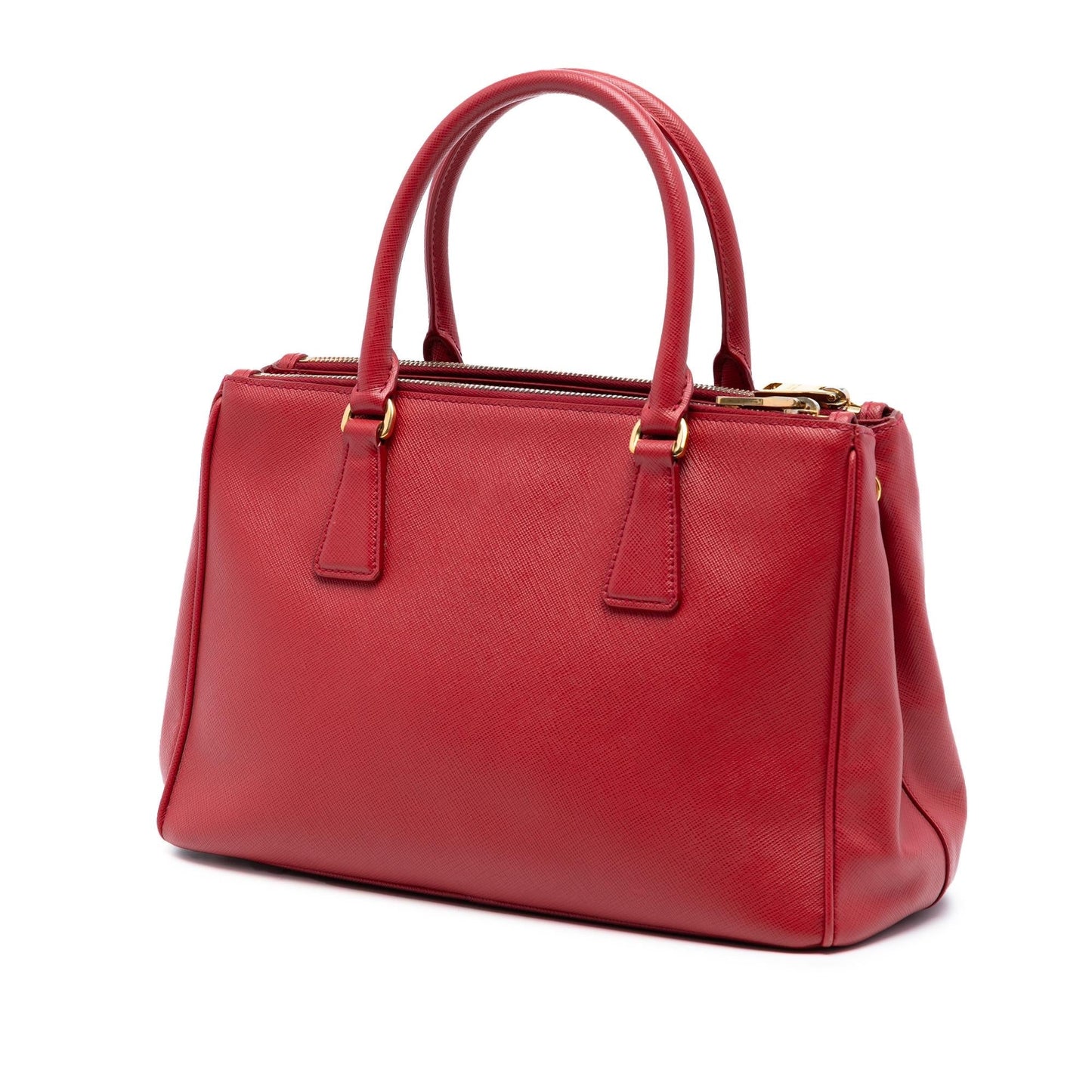 Prada Small Saffiano Lux Galleria Double Zip Satchel
