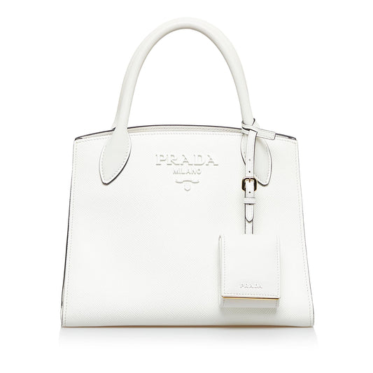 Prada Small Saffiano Monochrome Satchel (SHG-Oobfyi)