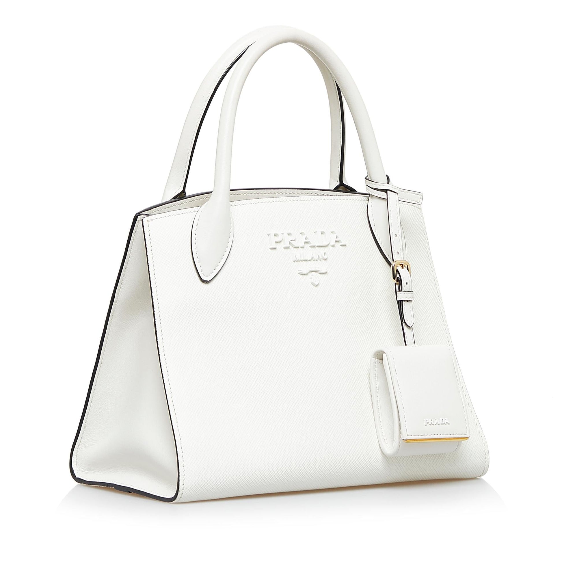 Prada Small Saffiano Monochrome Satchel (SHG-Oobfyi)