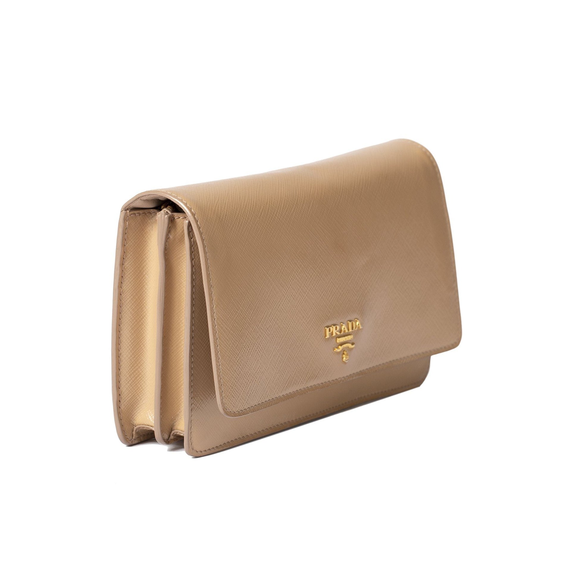 Prada Small Saffiano Vernice Crossbody Bag