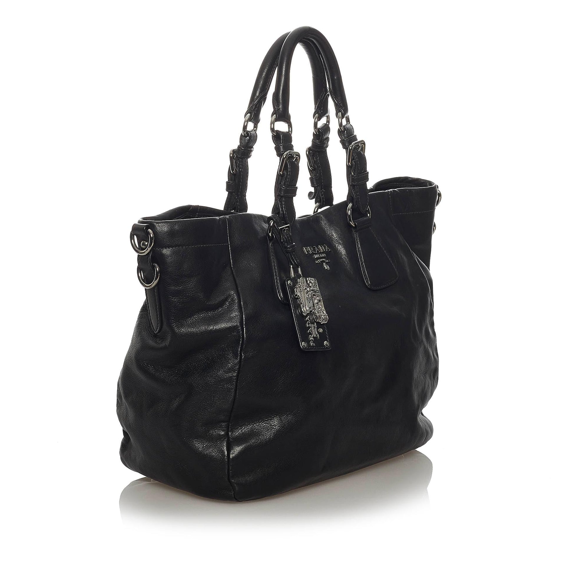Prada Soft Calf Leather Satchel (SHG-28741)