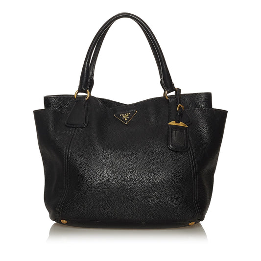 Prada Soft Calf Leather Satchel (SHG-29235)