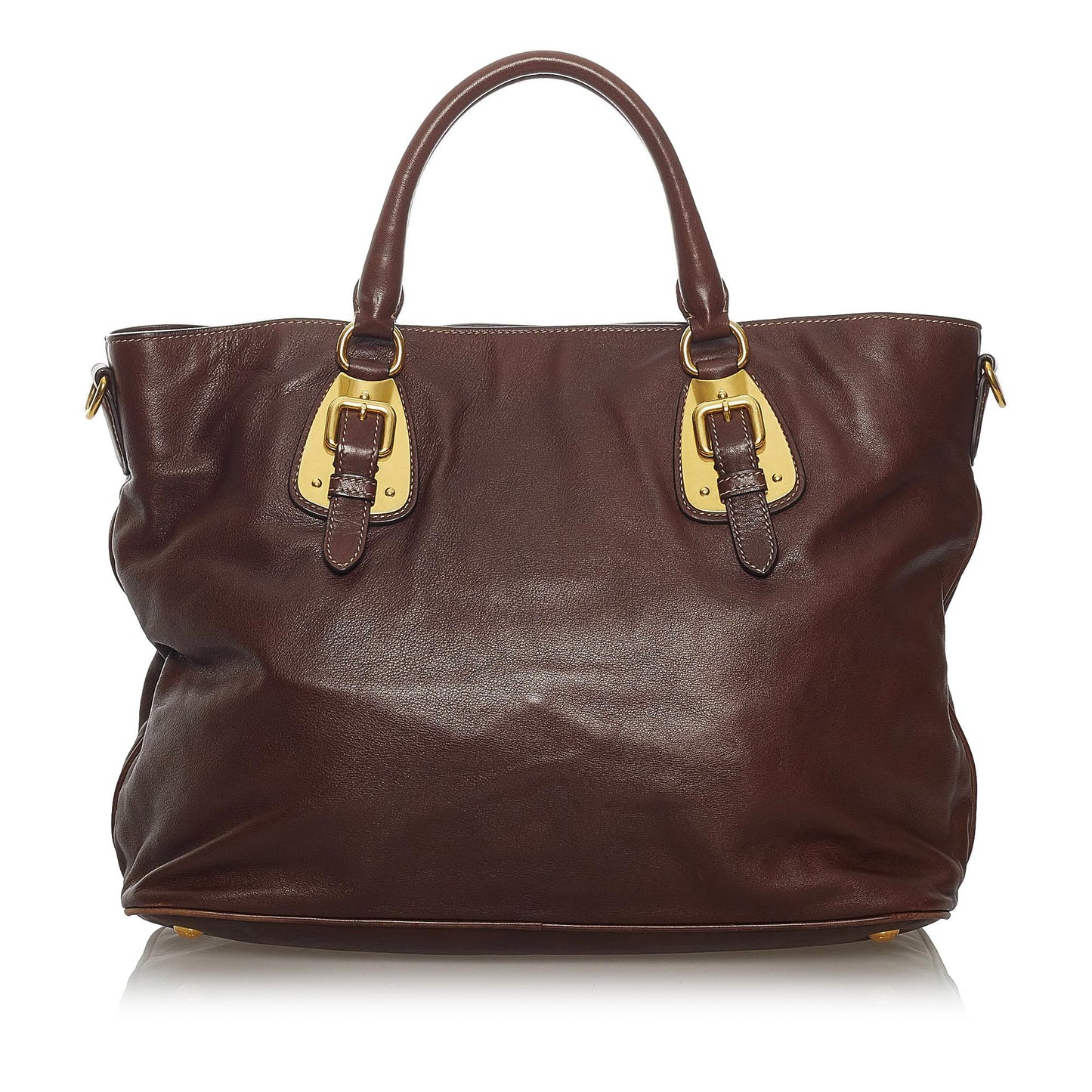 Prada Soft Calf Leather Satchel (SHG-29403)