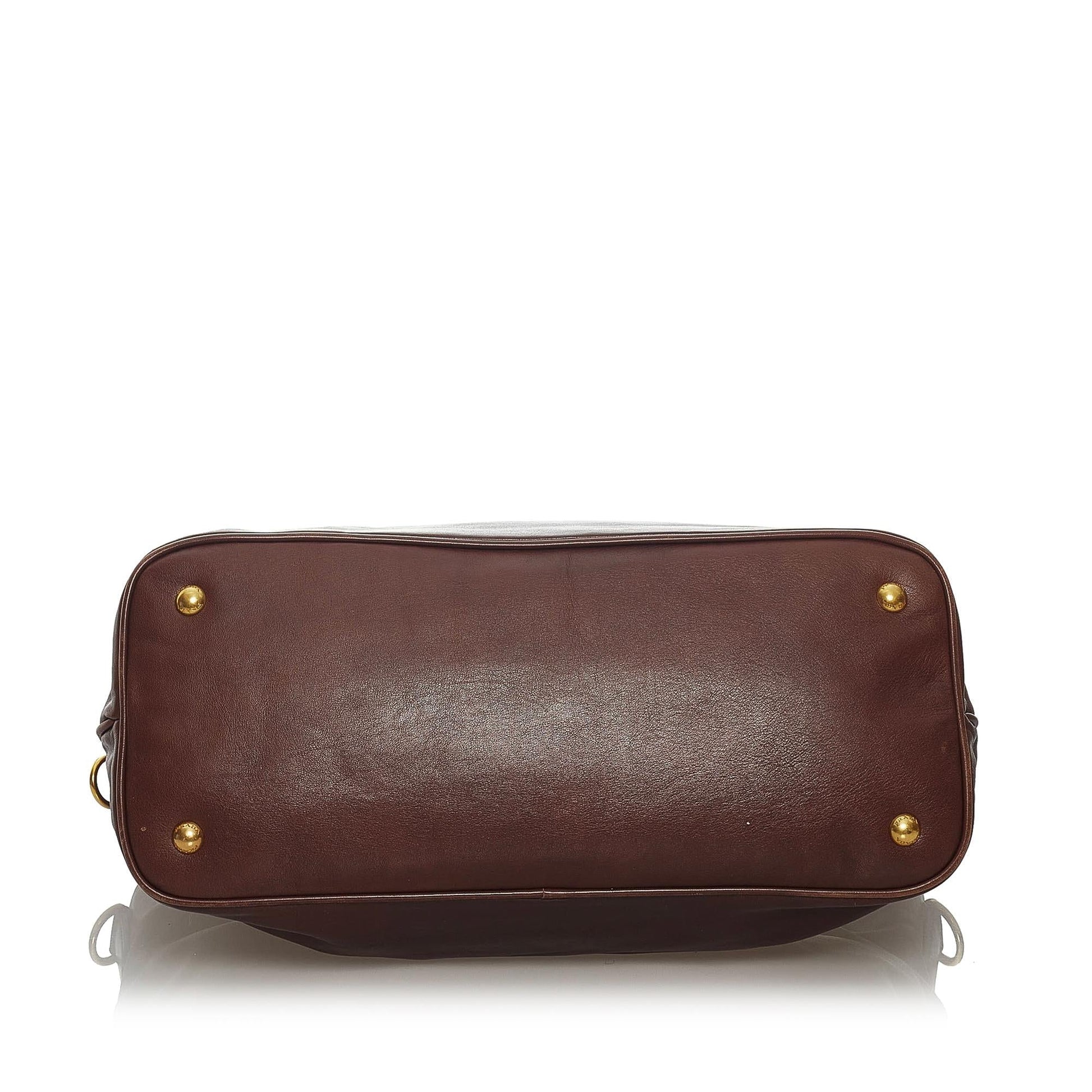 Prada Soft Calf Leather Satchel (SHG-29403)