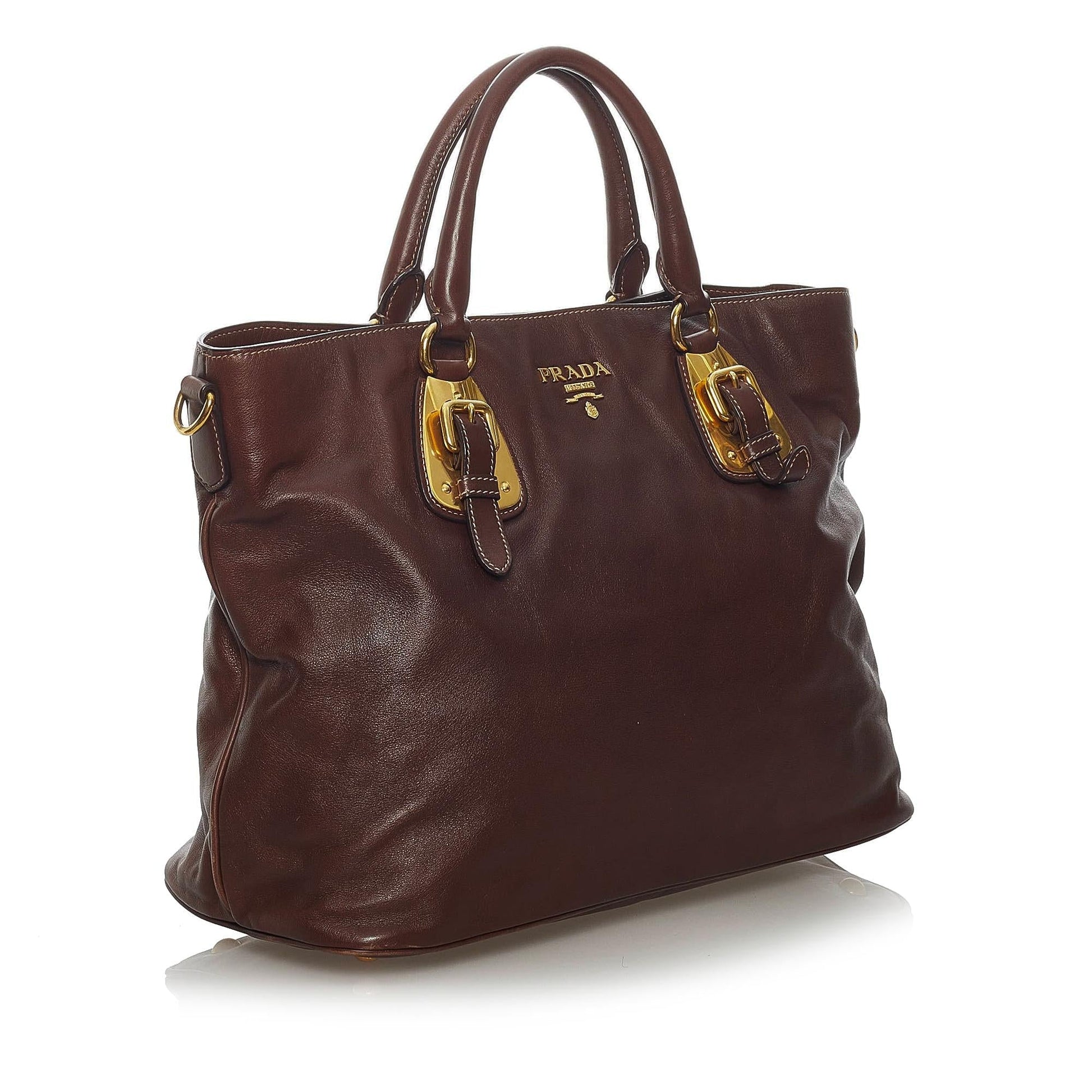 Prada Soft Calf Leather Satchel (SHG-29403)