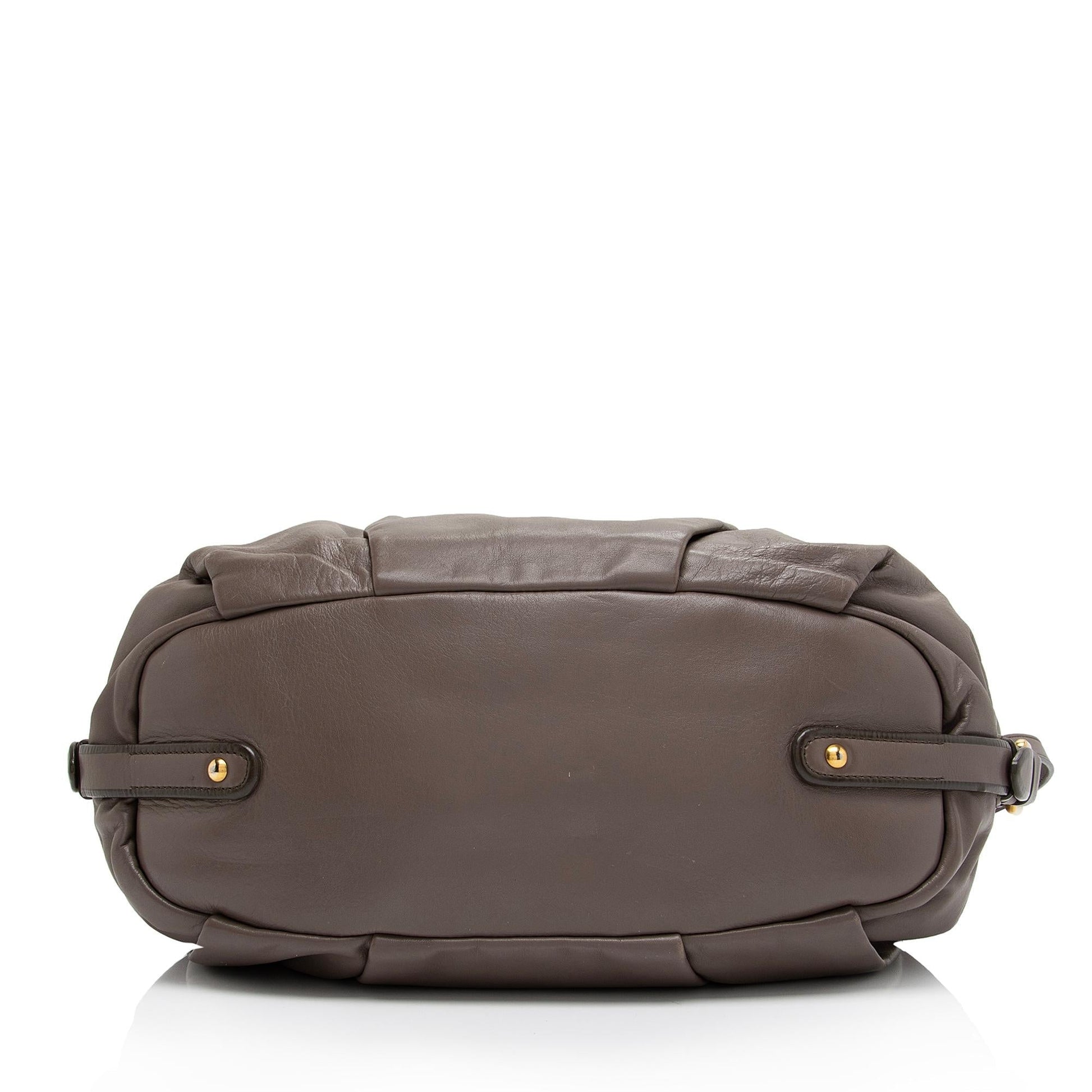 Prada Soft Calf Sacca 2 Manici Medium Satchel (SHF-IrfhQZ)