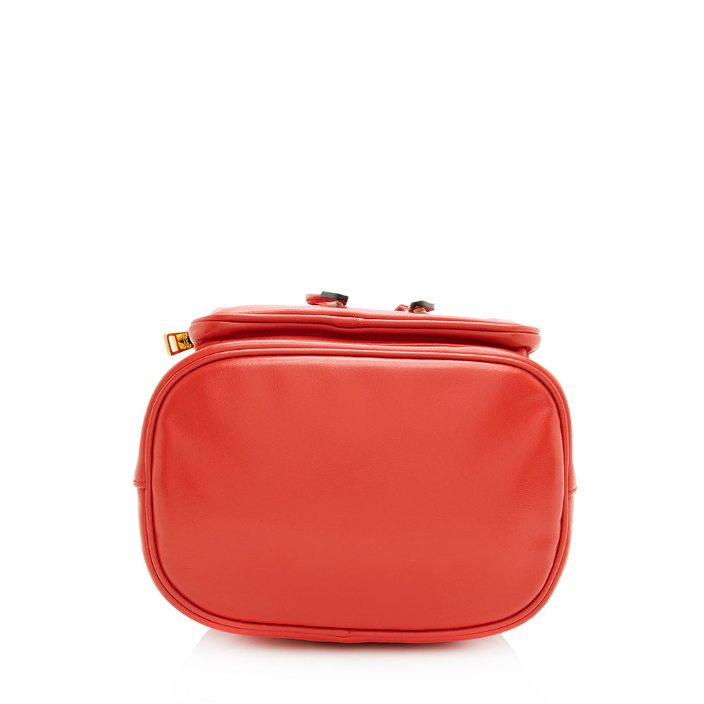 Prada Soft Calf Saffiano Leather Mini Bucket Bag (SHF-20115)
