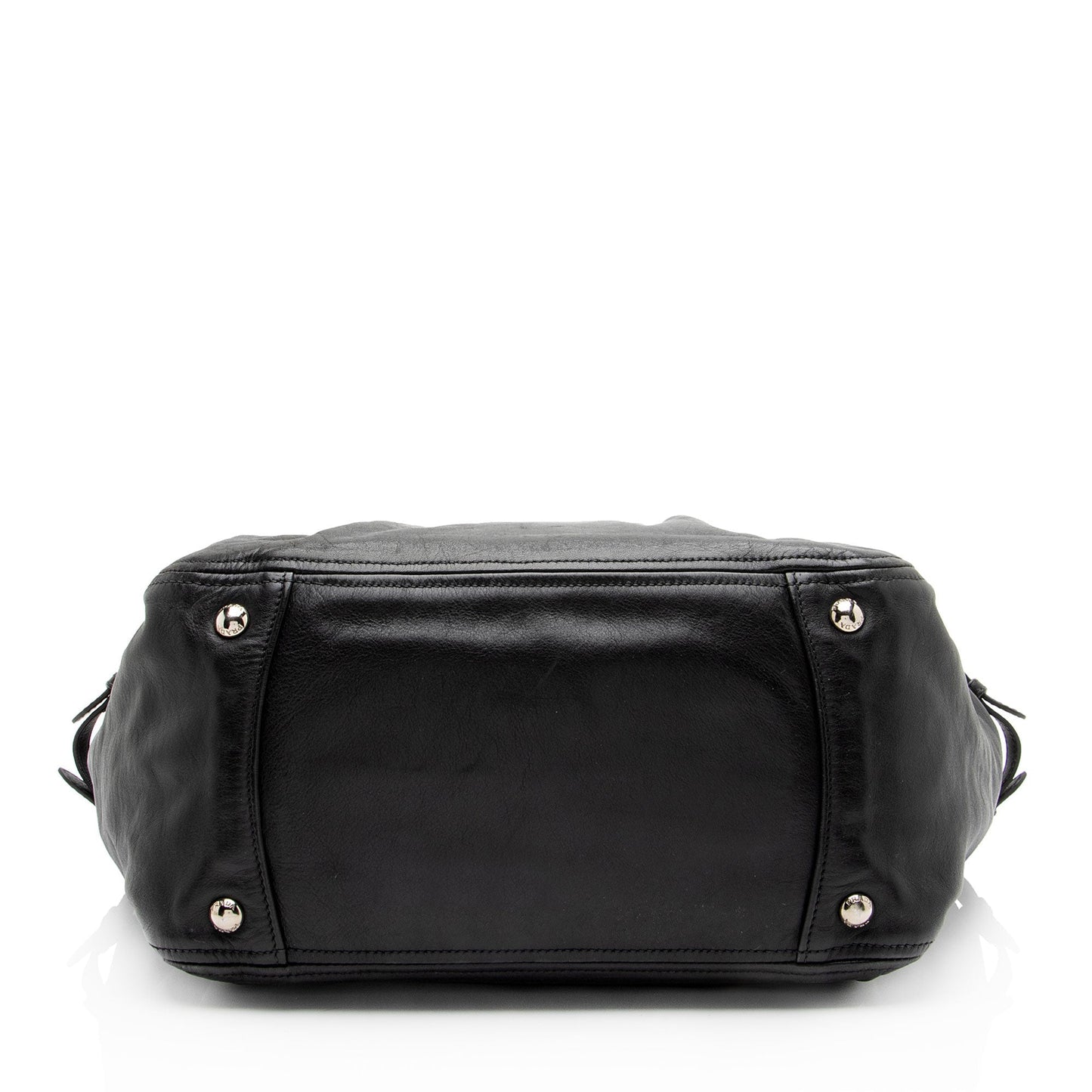 Prada Soft Calf Buckle Satchel