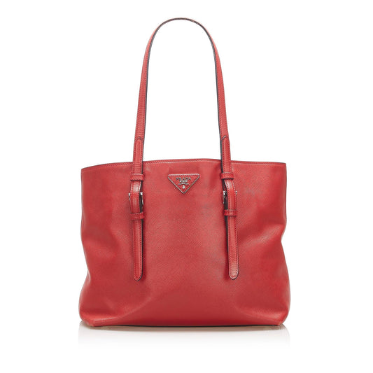 Prada Soft Saffiano Leather Tote Bag (SHG-31701)