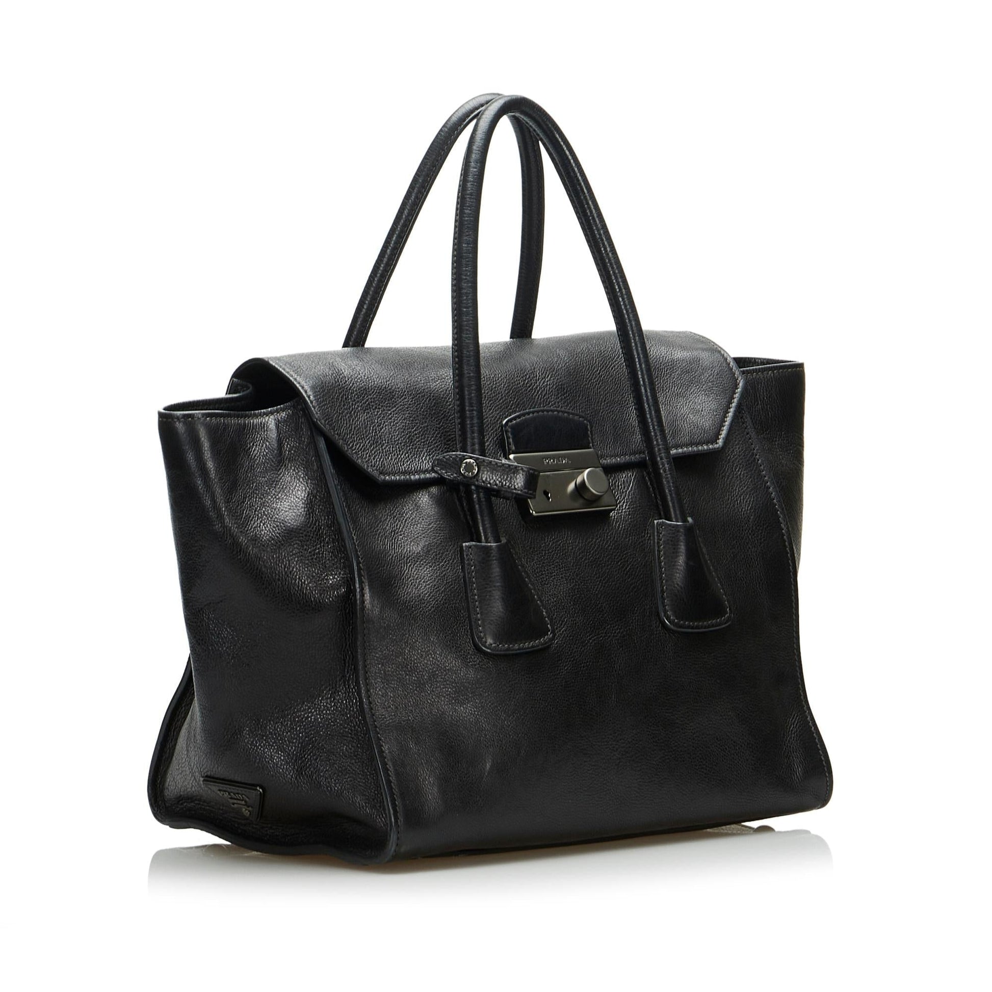 Prada Sound Lock Satchel (SHG-kwP9Bq)