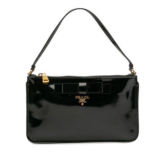 Prada Spazzolato Bow Pochette