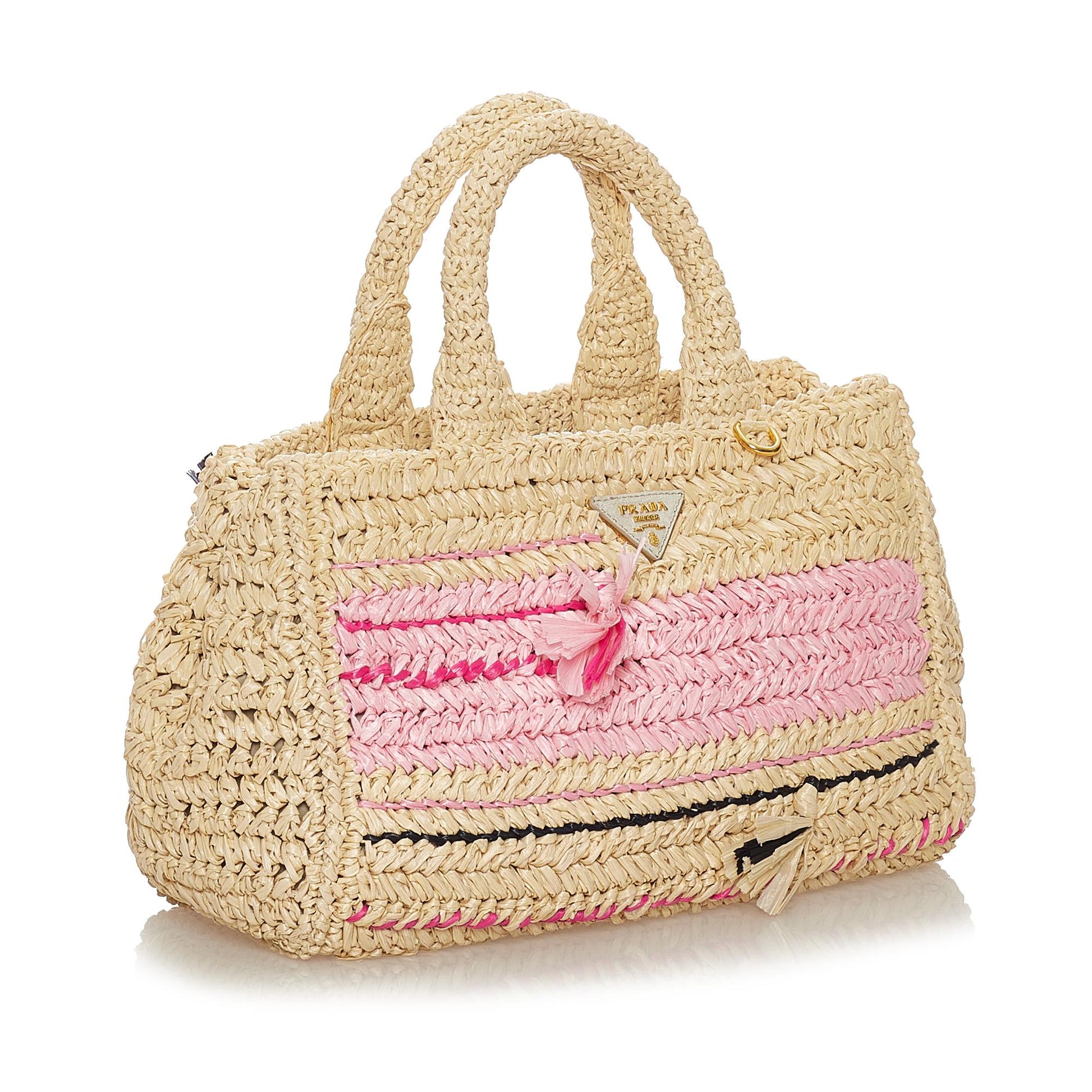 Prada Straw Satchel (SHG-27161)