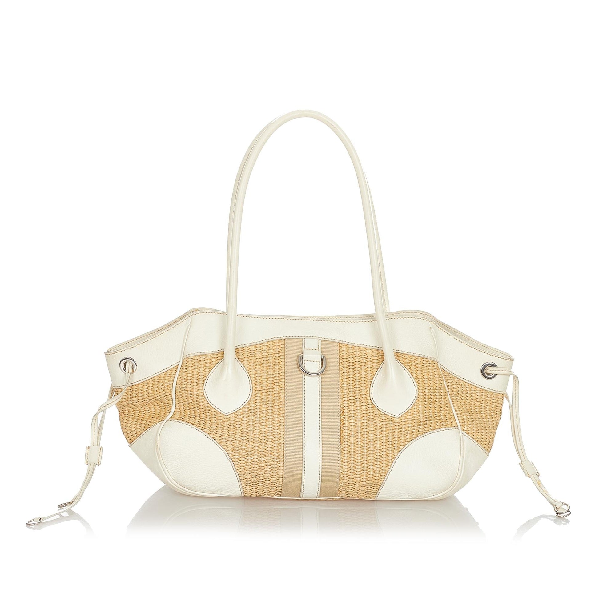 Prada Straw Shoulder Bag (SHG-23228)