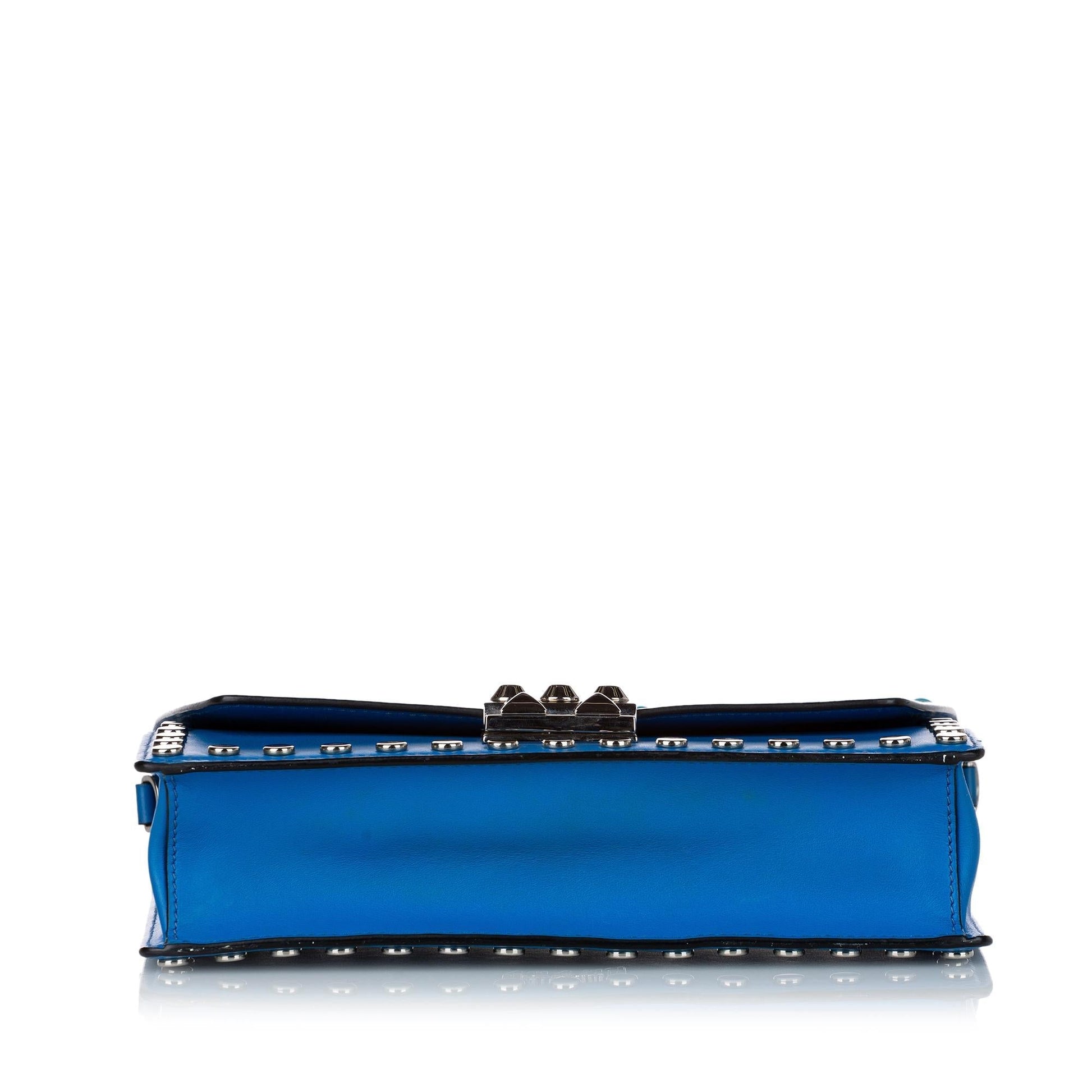 Prada Studded Elektra Leather Crossbody Bag (SHG-29249)
