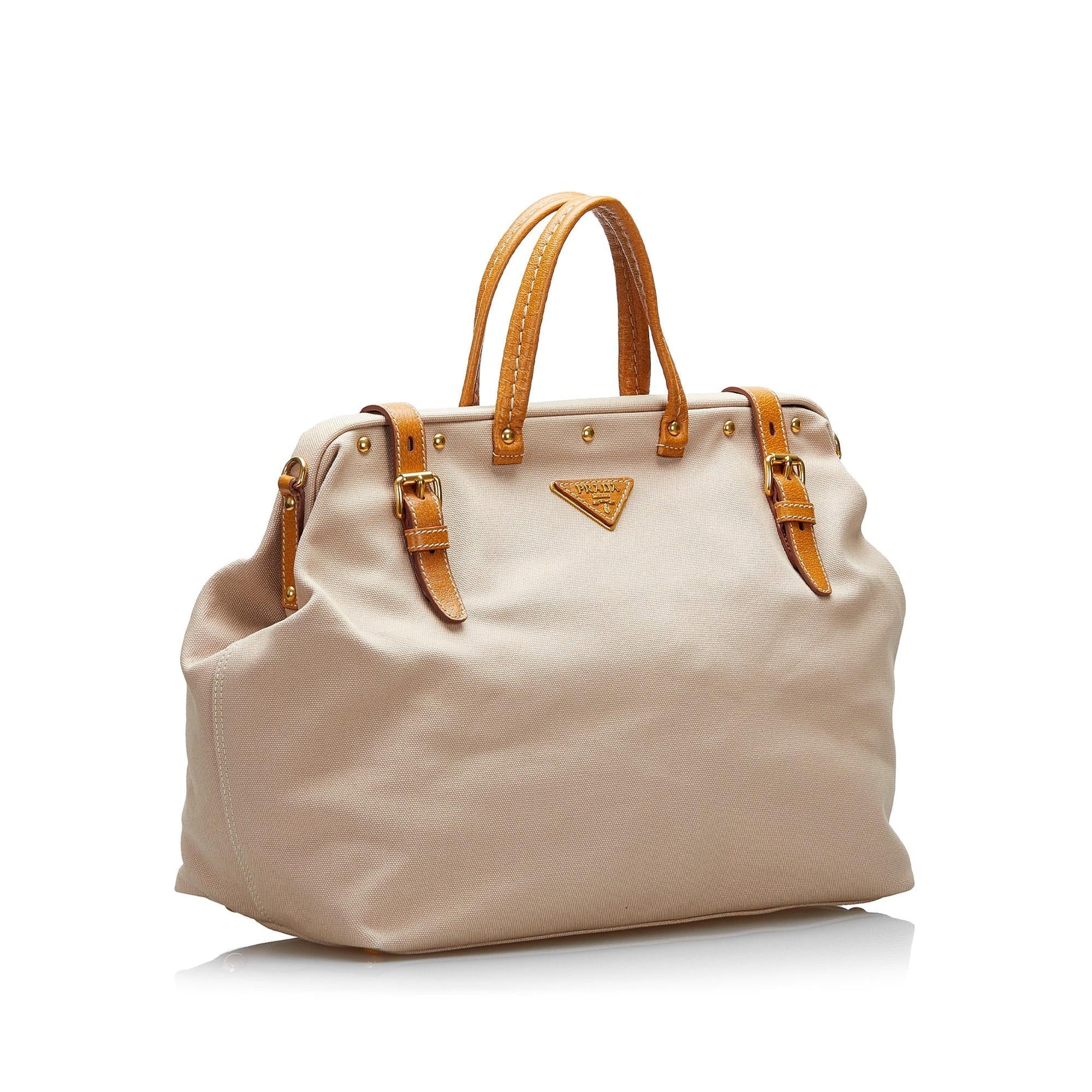 Prada Studded Tessuto Satchel (SHG-AlIgoJ)