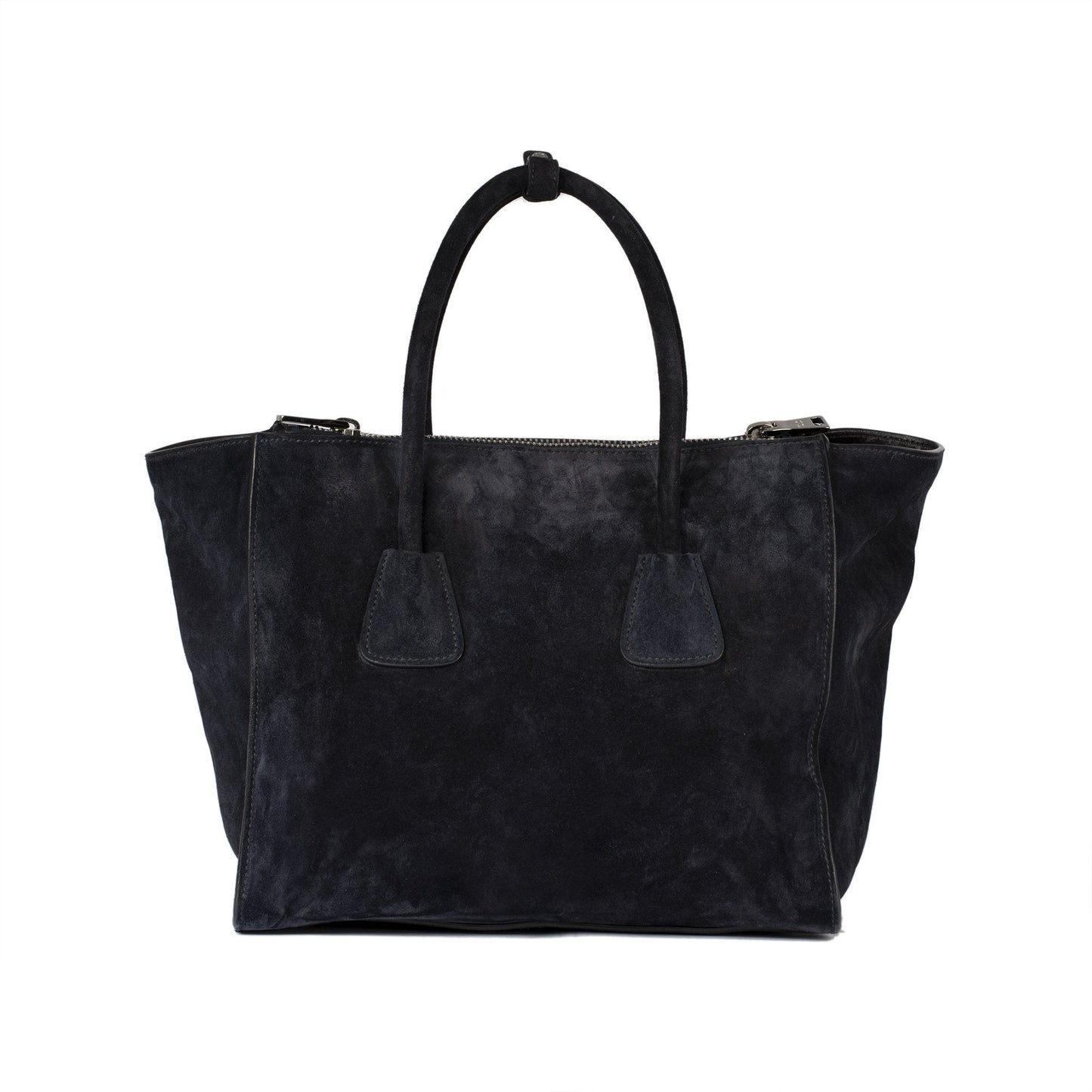 Prada Suede Twin Pocket Tote