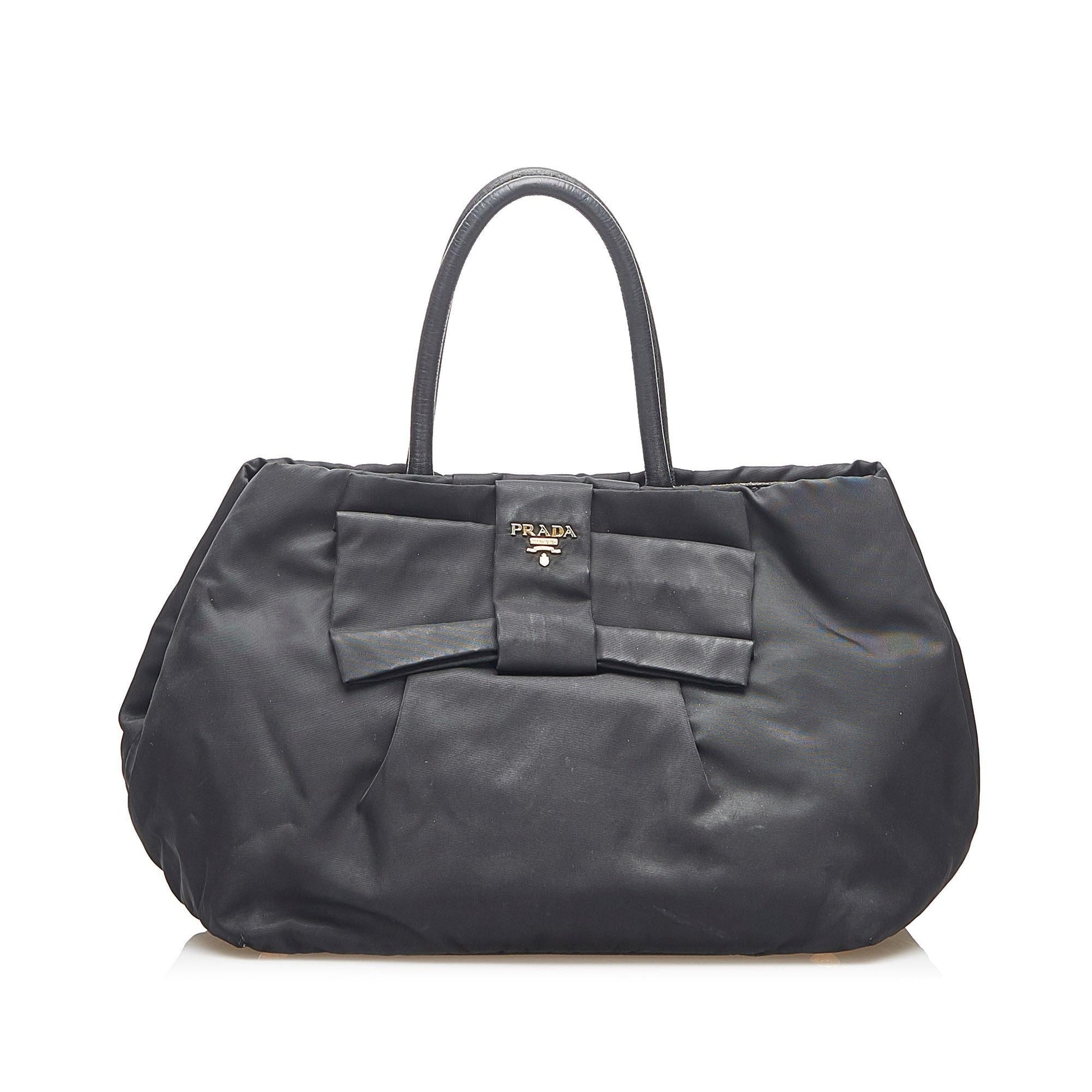 Prada Tessuto Bow Handbag (SHG-31524)