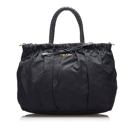 Prada Tessuto Bow Satchel (SHG-Runj4g)
