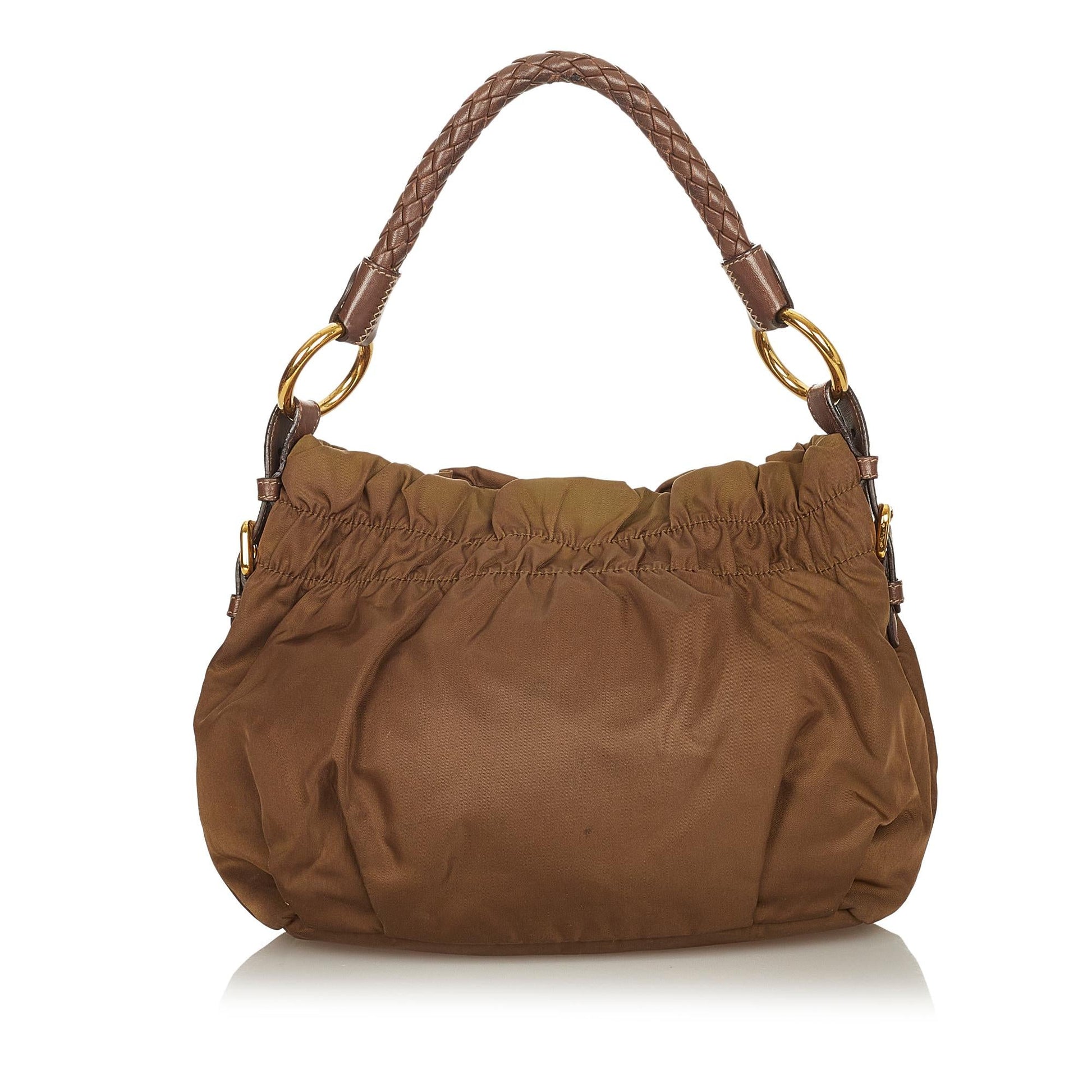 Prada Tessuto Bow Shoulder Bag (SHG-26356)