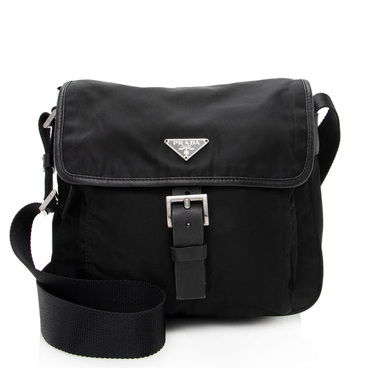 Prada Tessuto Buckle Messenger Bag (SHF-20126)